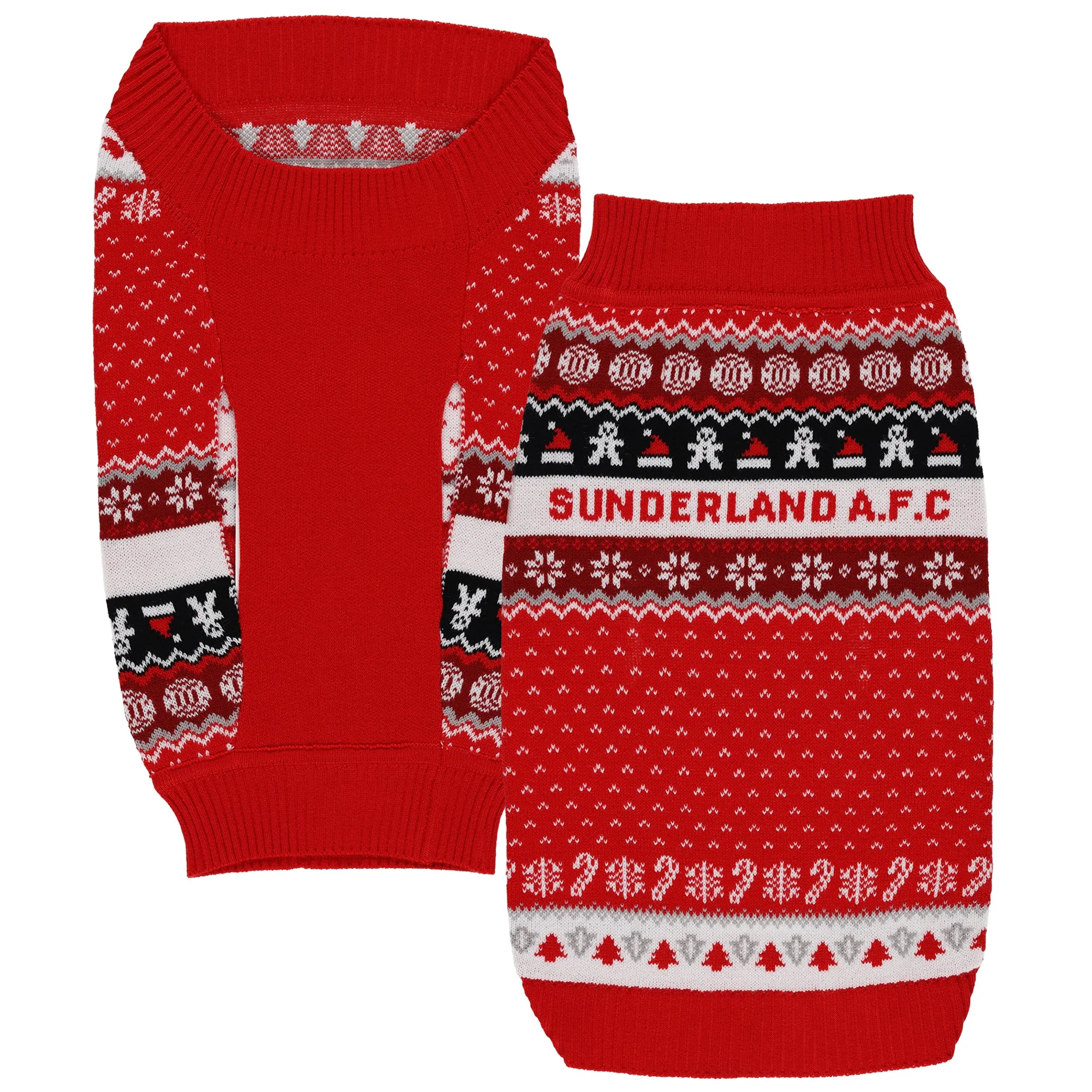 Sunderland Christmas Dog Jumper - Red
