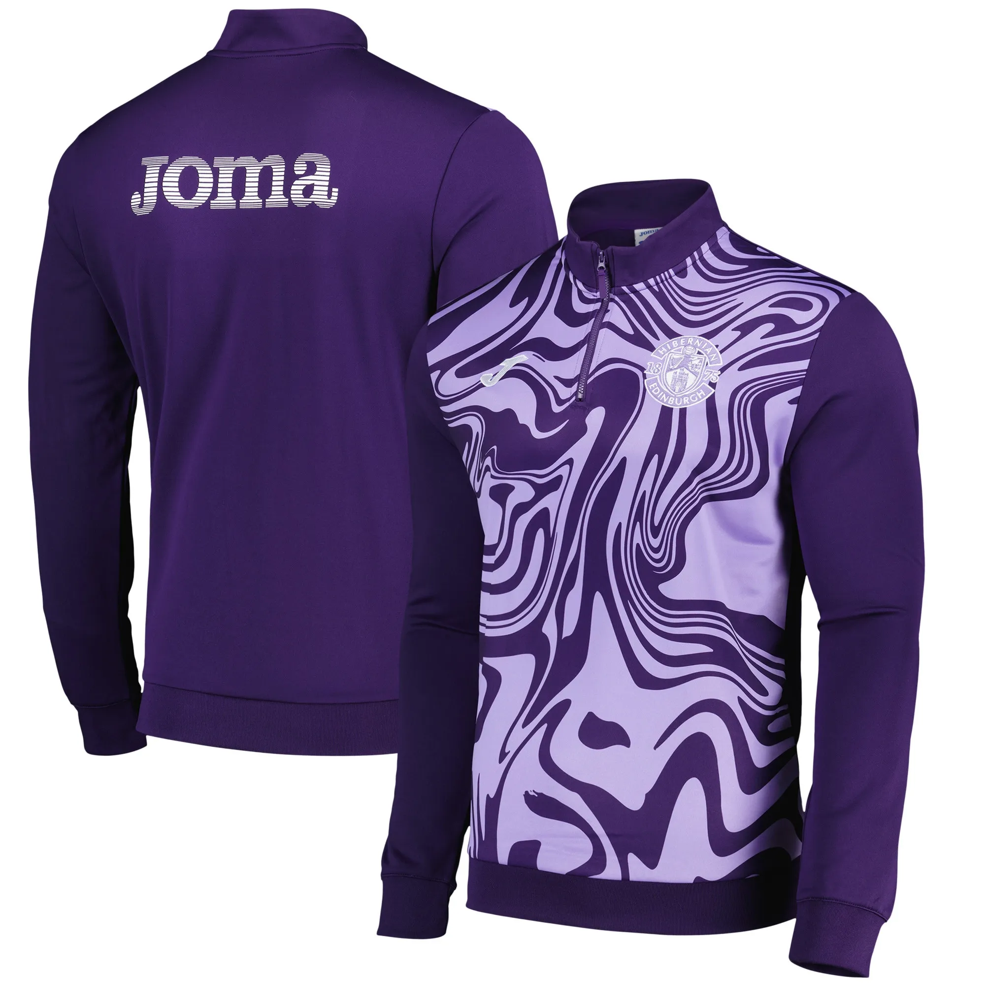 Hibernian Joma Player Training Midlayer Top - Purple