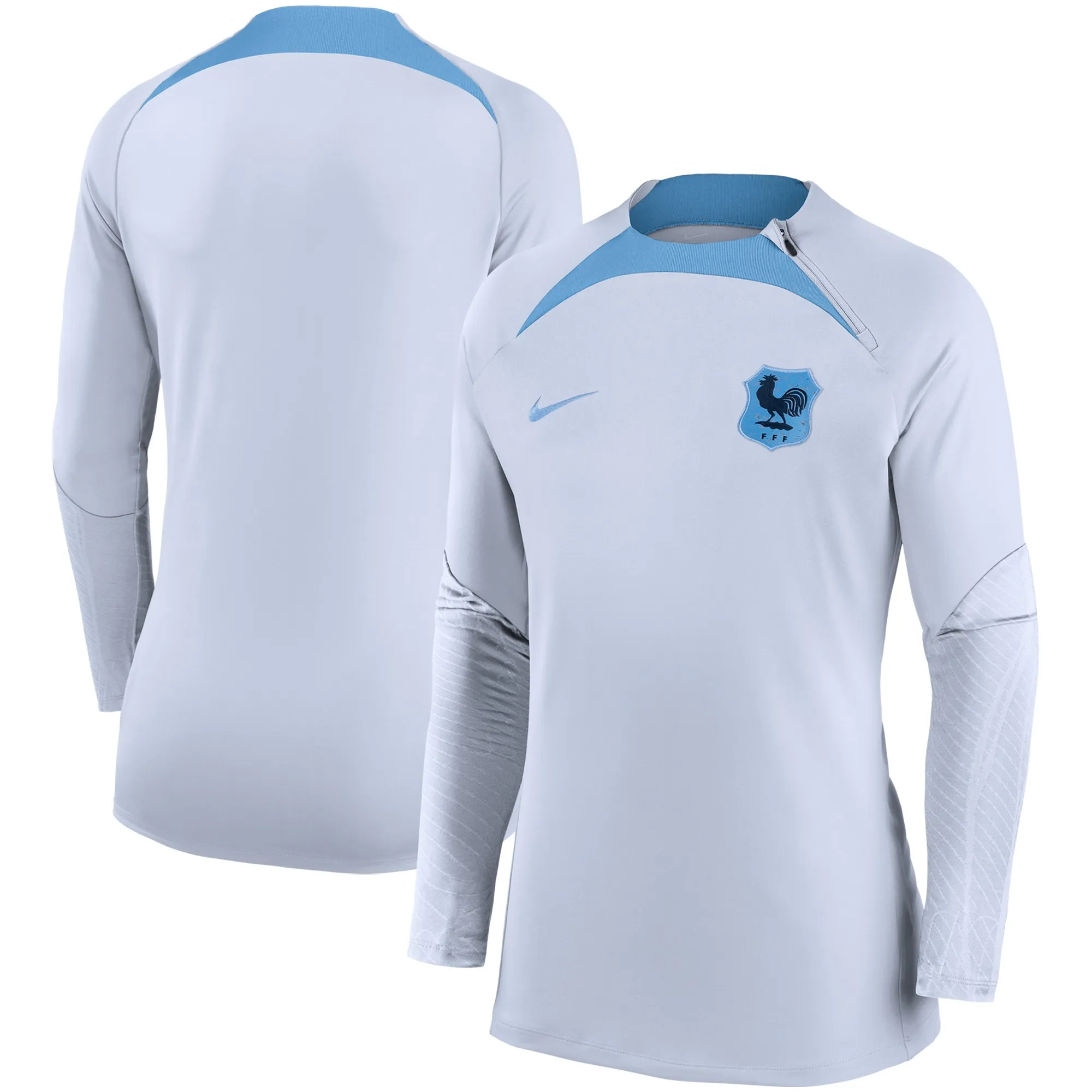 France Women's Nike Strike Crew Drill Top - Purple - Womens - Mens