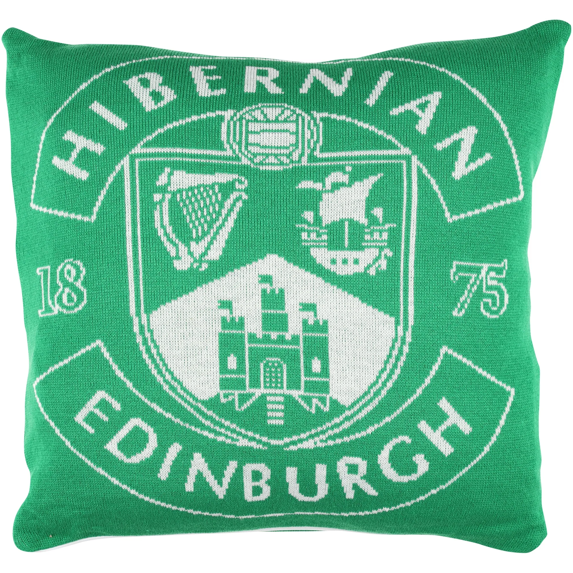 Hibernian Knitted Cushion Double Sided - 50cm x 50cm