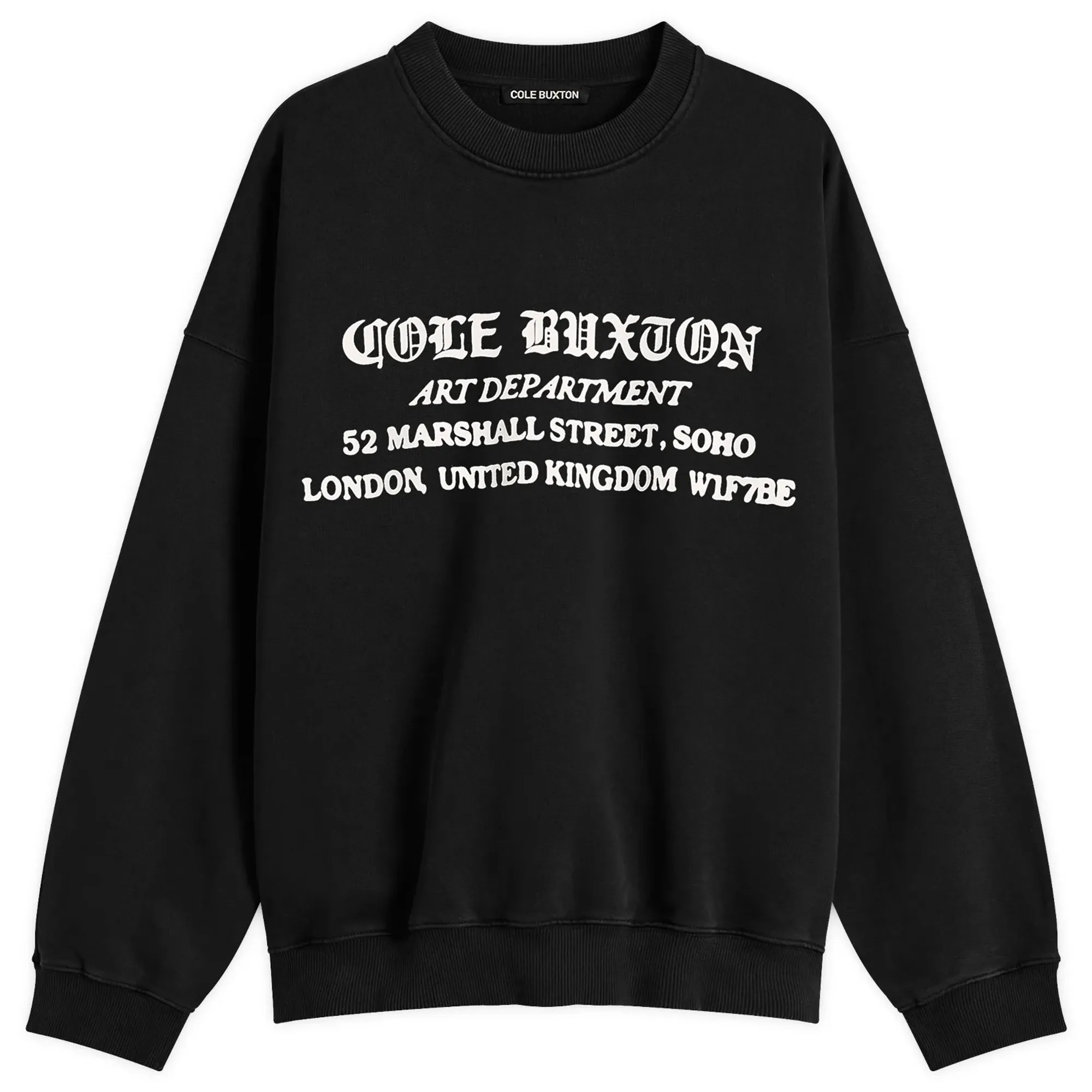 Cole Buxton Men's Art Department Sweatshirt Black