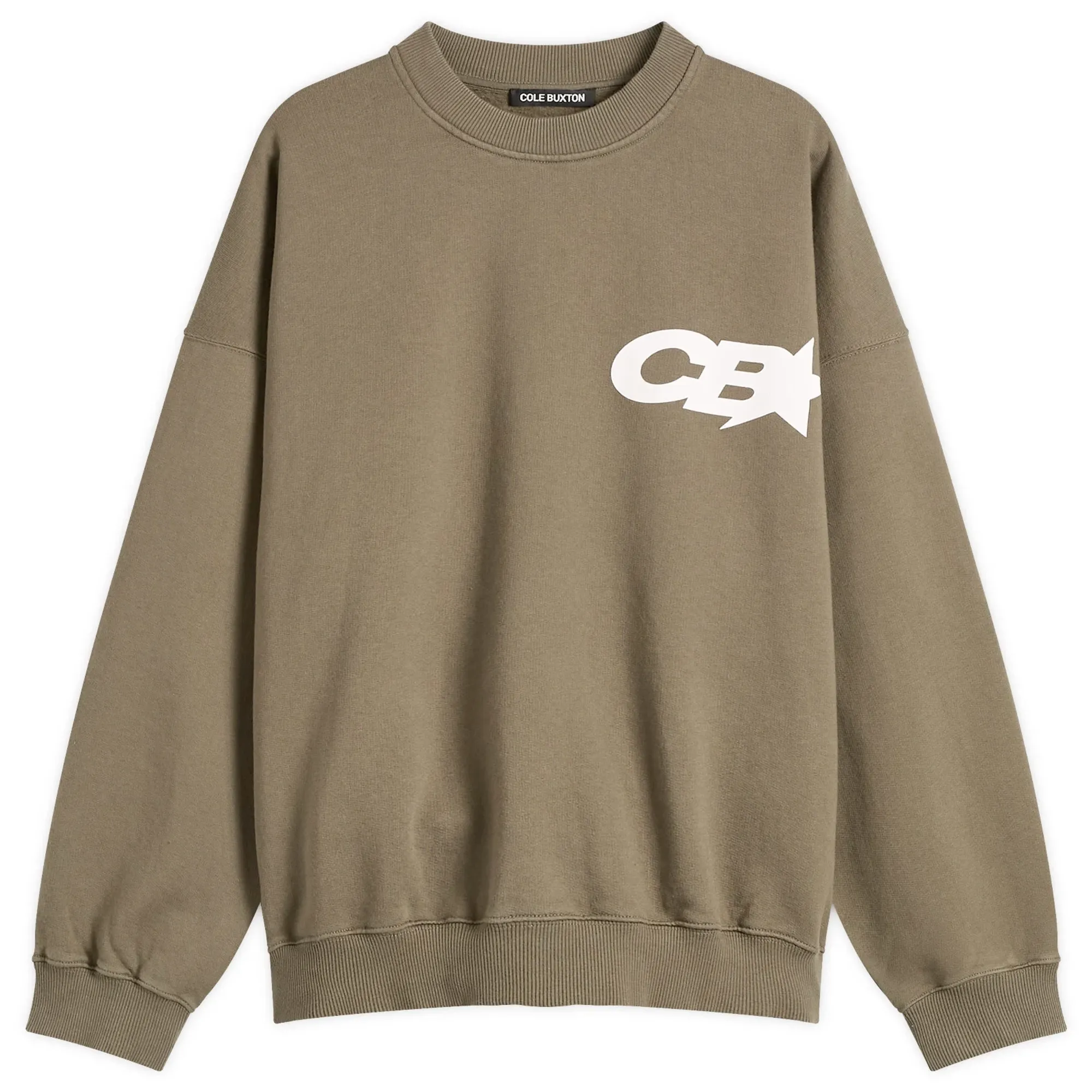 Cole Buxton Men's CB Star Racing Sweatshirt Khaki