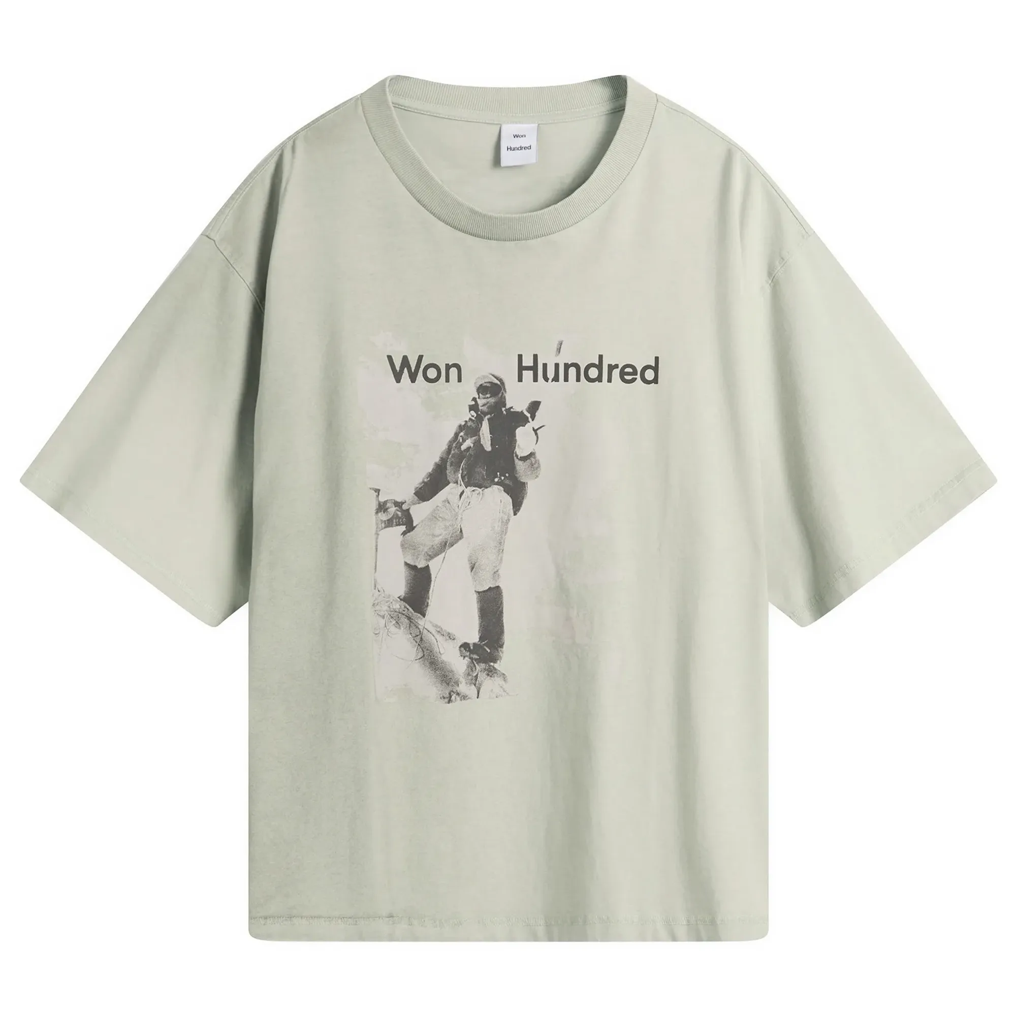 Won Hundred Men's Houston Mountain T-Shirt Washed Puritan Grey