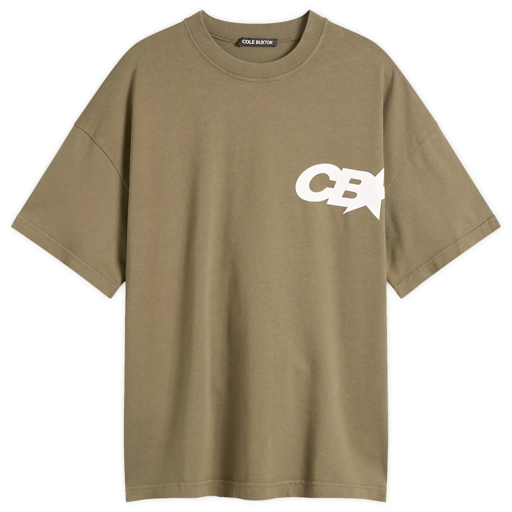 Cole Buxton Men's CB Star Racing T-Shirt Khaki