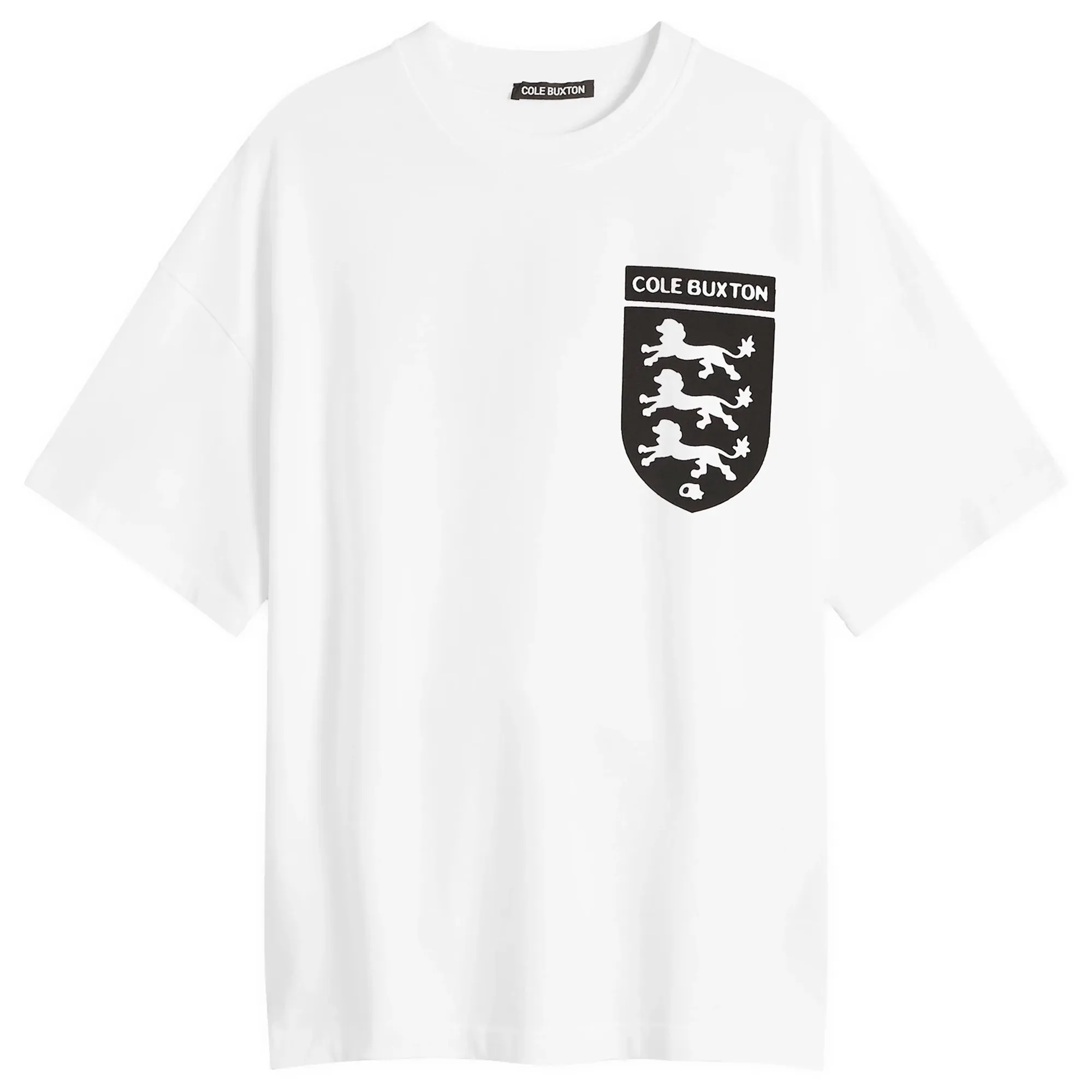 Cole Buxton Men's Three Lions T-Shirt White
