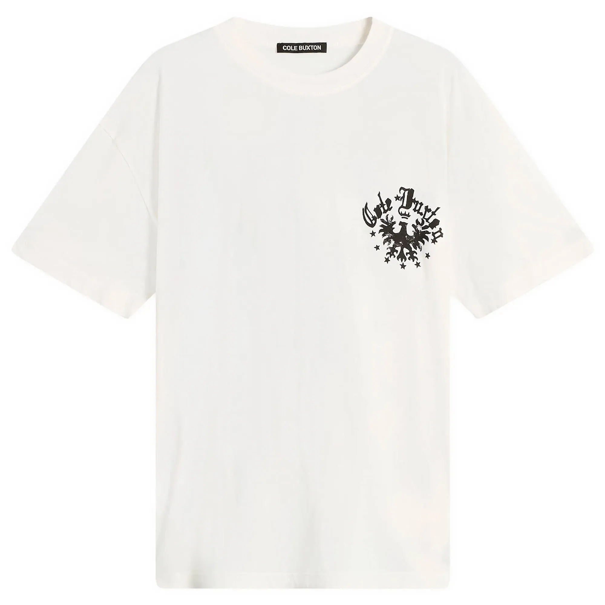 Cole Buxton Men's Vulture Emblem T-Shirt Vintage White