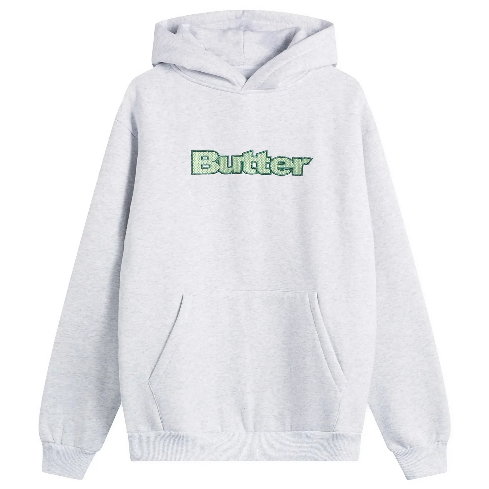 Butter Goods Men's Textured Logo Hoodie Ash