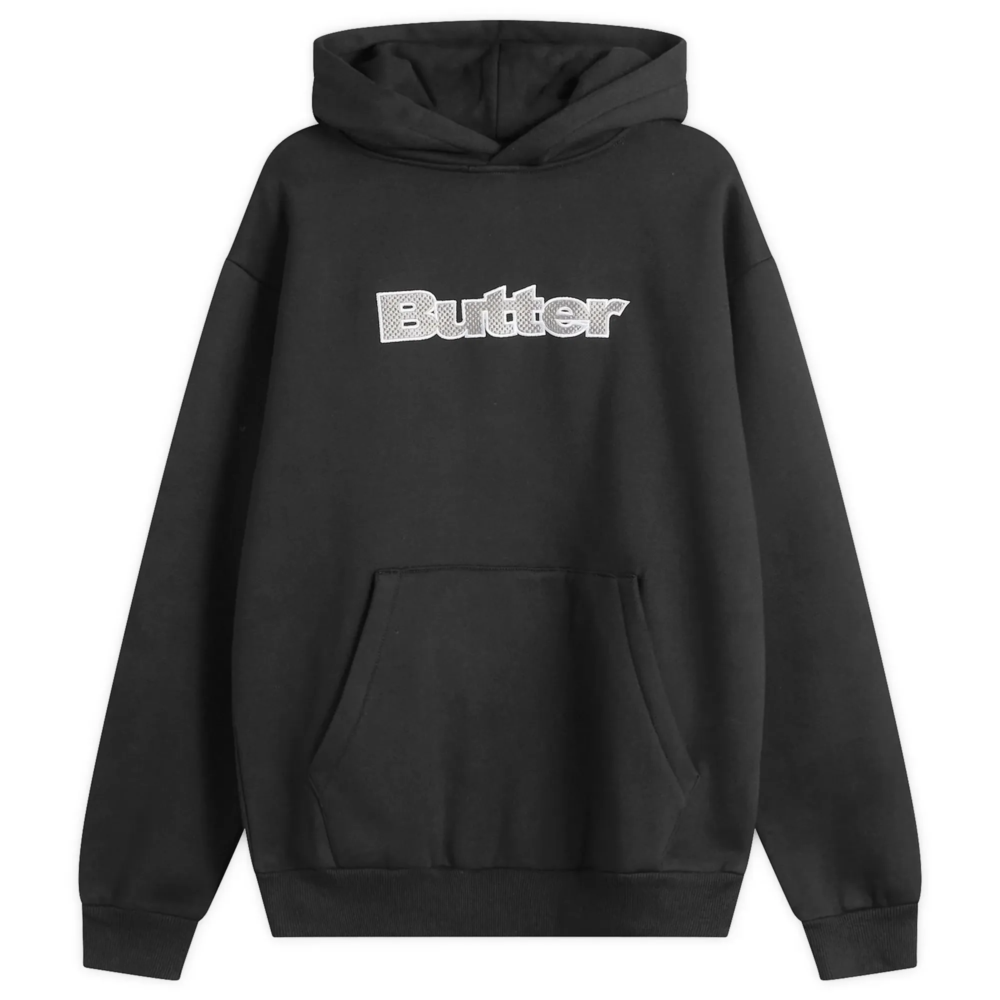 Butter Goods Men's Textured Logo Hoodie Black