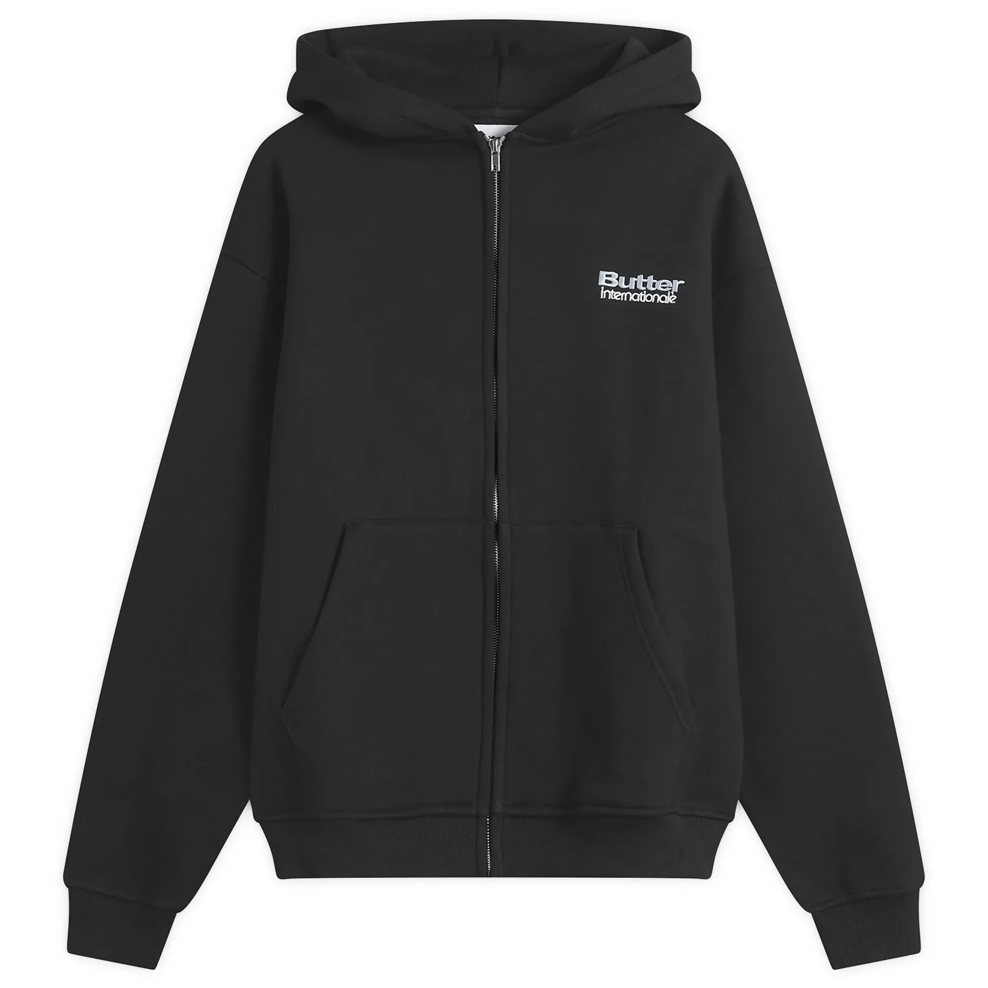 Butter Goods Men's Internationale Zip Hoodie Black