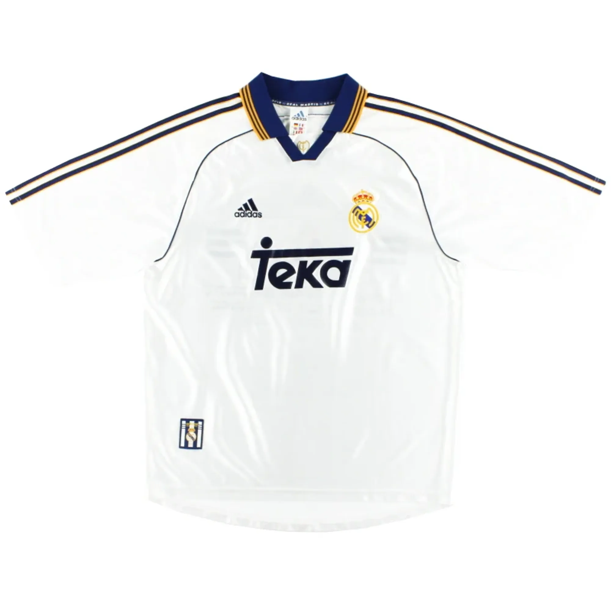 1998-00 Real Madrid adidas Home Shirt XL - Real Madrid / Excellent 
