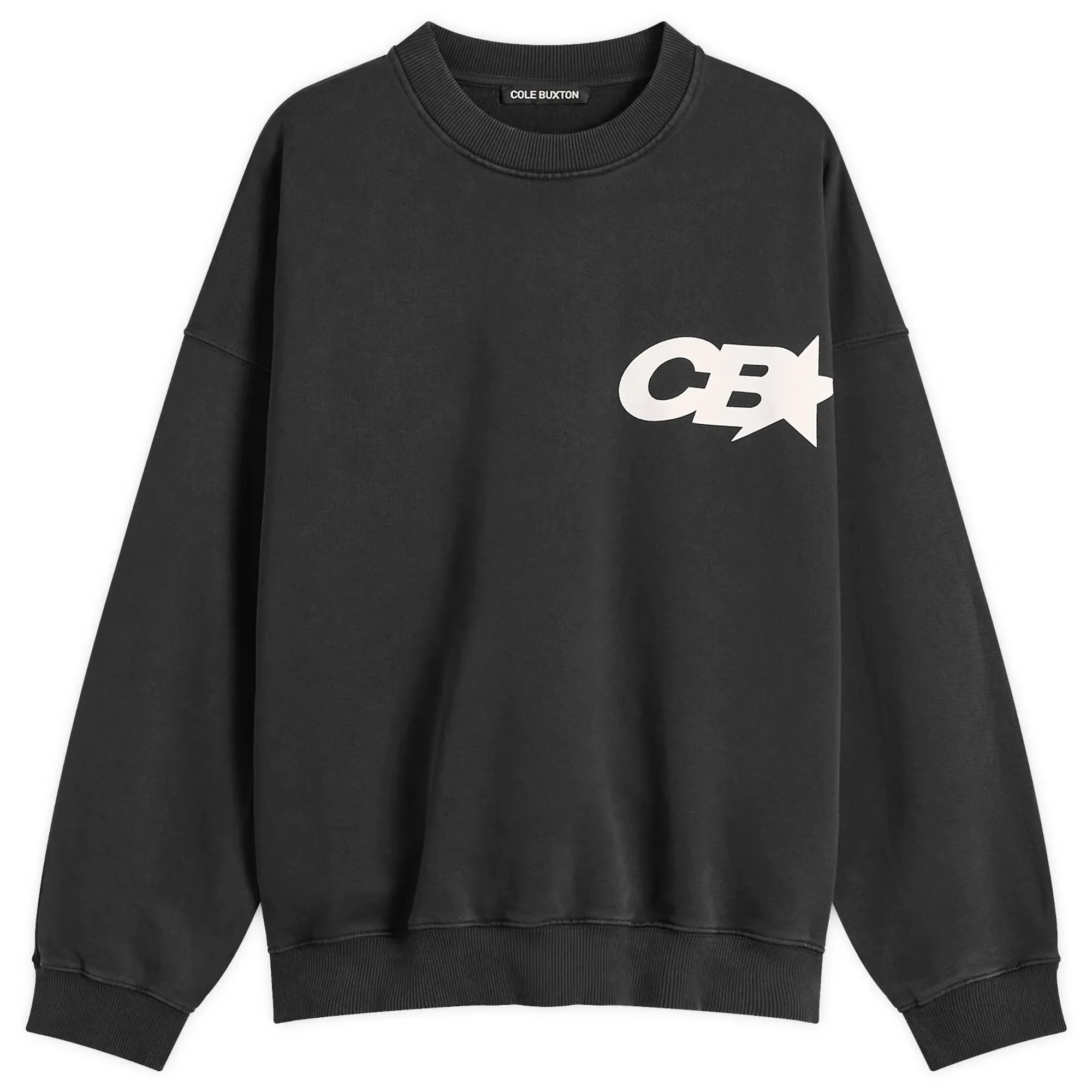 Cole Buxton Men's CB Star Racing Sweatshirt Vintage Black