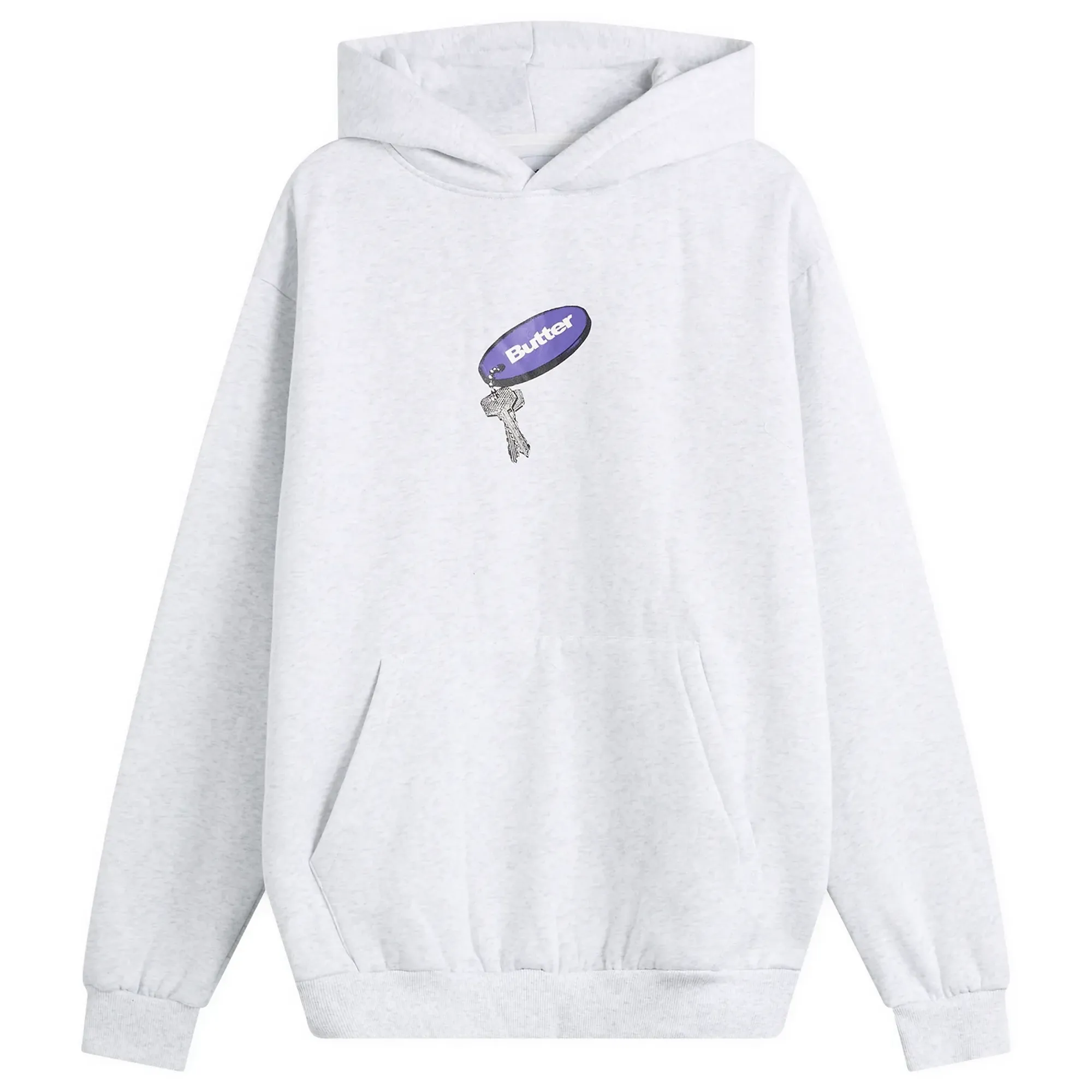 Butter Goods Men's Key Chain Hoodie Ash