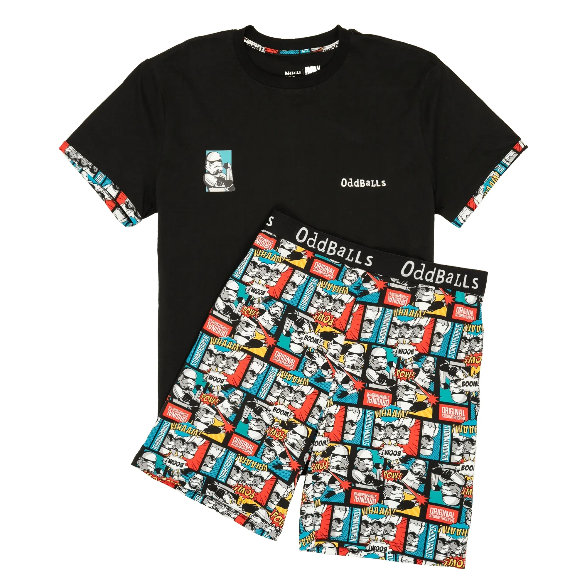 Storm Trooper Comic - Men's Short Pyjamas Set (T-Shirt & Shorts)