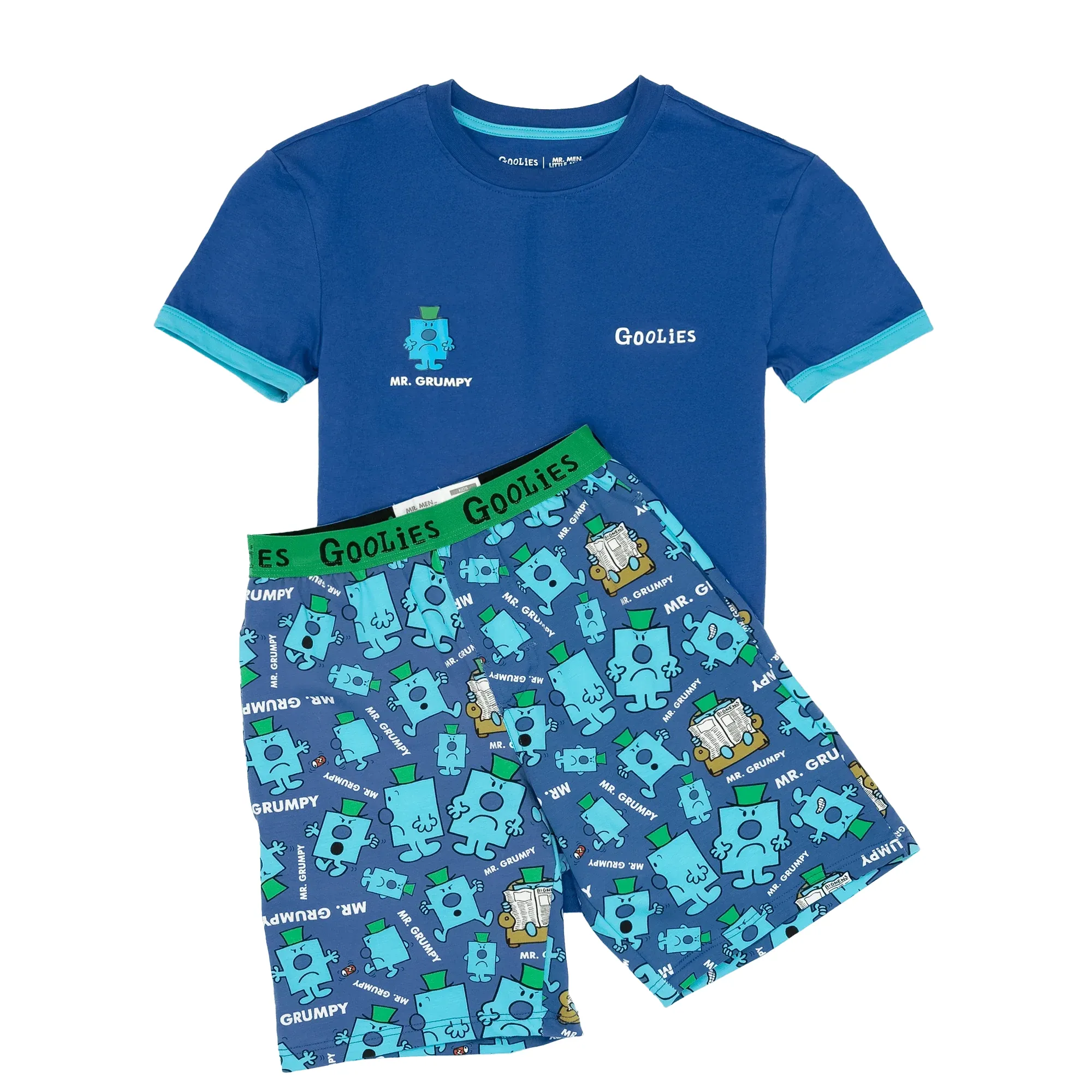 Mr Grumpy - Kids Short Pyjamas Set (T-Shirt & Shorts)