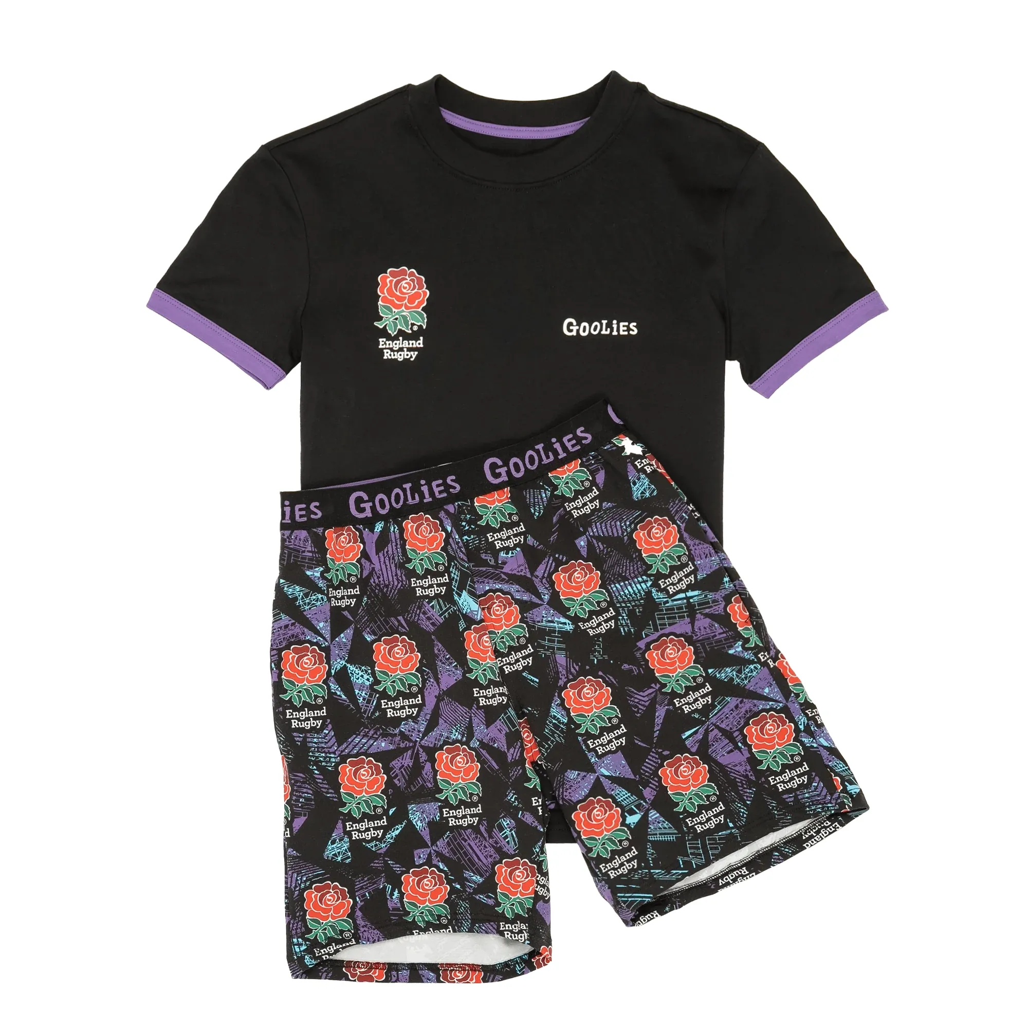 England Rugby Alternate 25 - Kids Short Pyjamas Set (T-Shirt & Shorts)