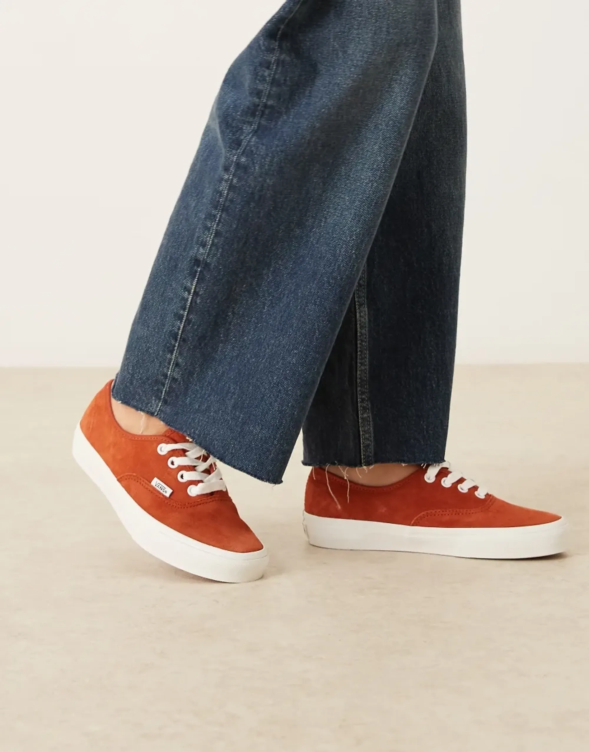 Vans Authentic Pig Suede Trainers In Burnt Orange