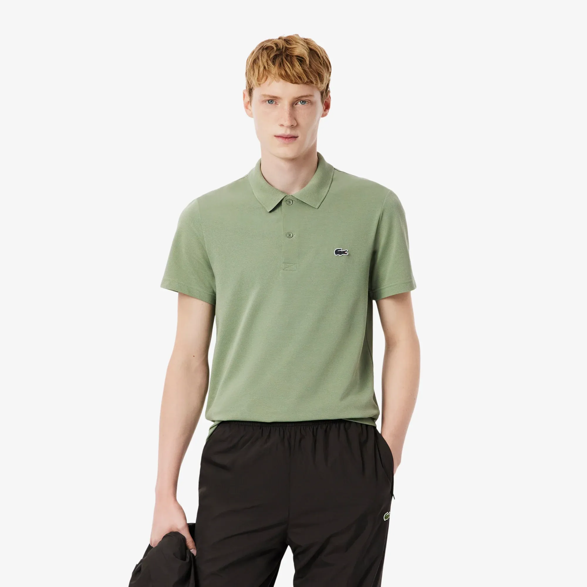 Lacoste Regular Fit Cotton Blend Polo Shirt - Green