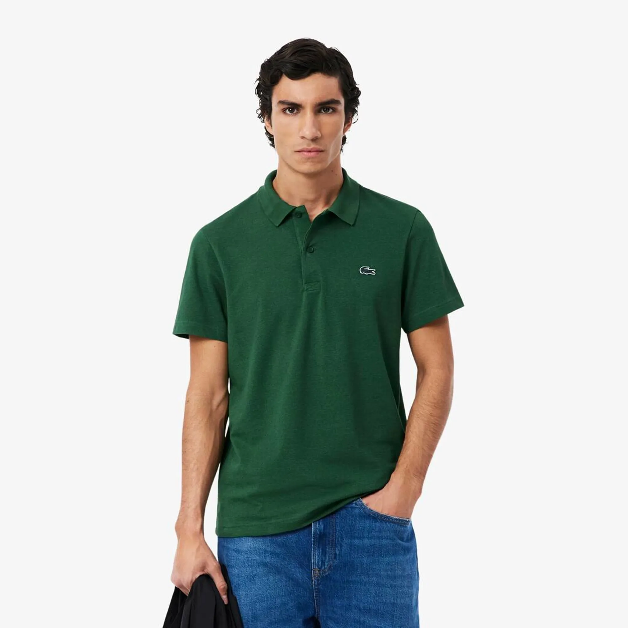 Lacoste Regular Fit Cotton Blend Polo Shirt - Pine Green