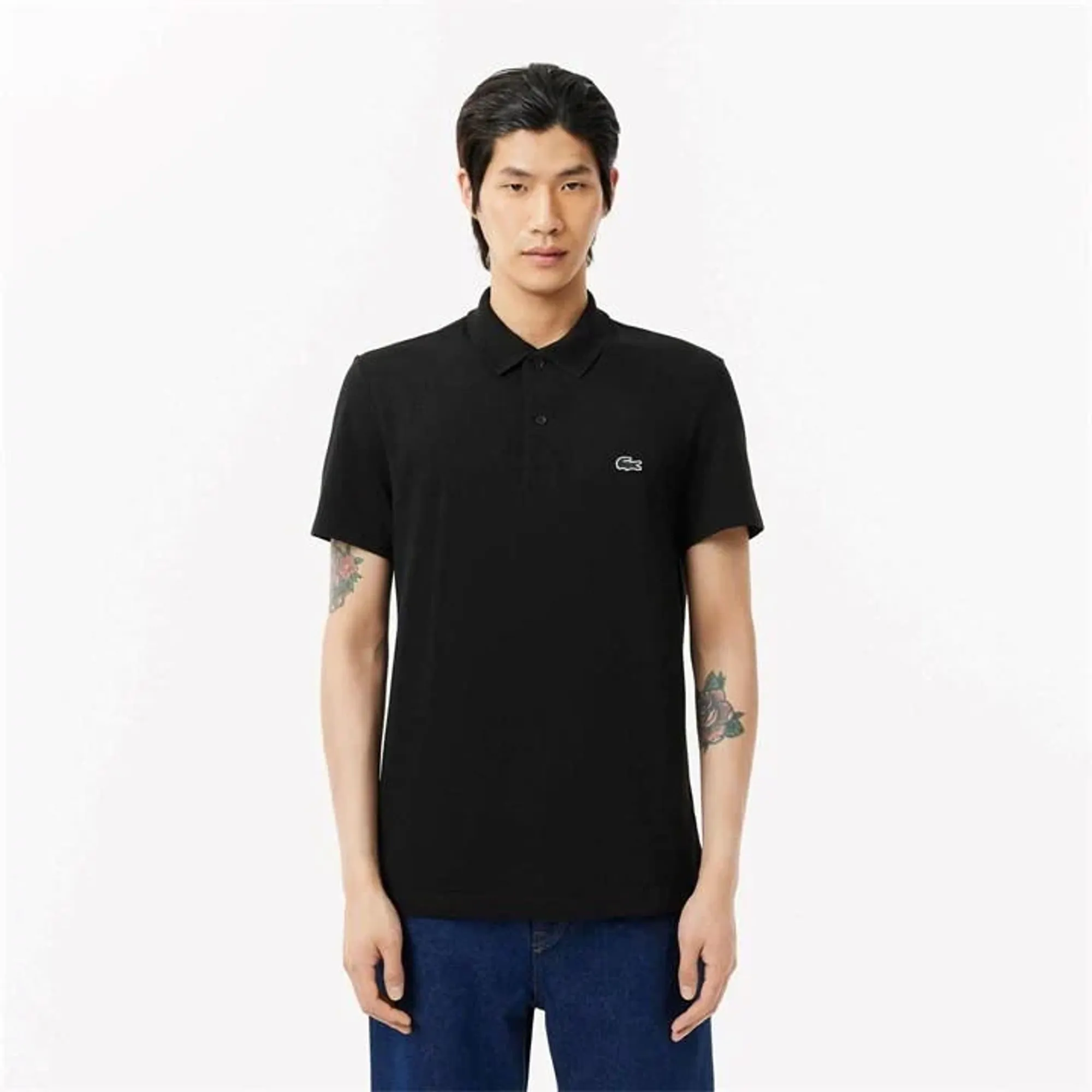 Lacoste Regular Fit Cotton Blend Polo Shirt - Noir