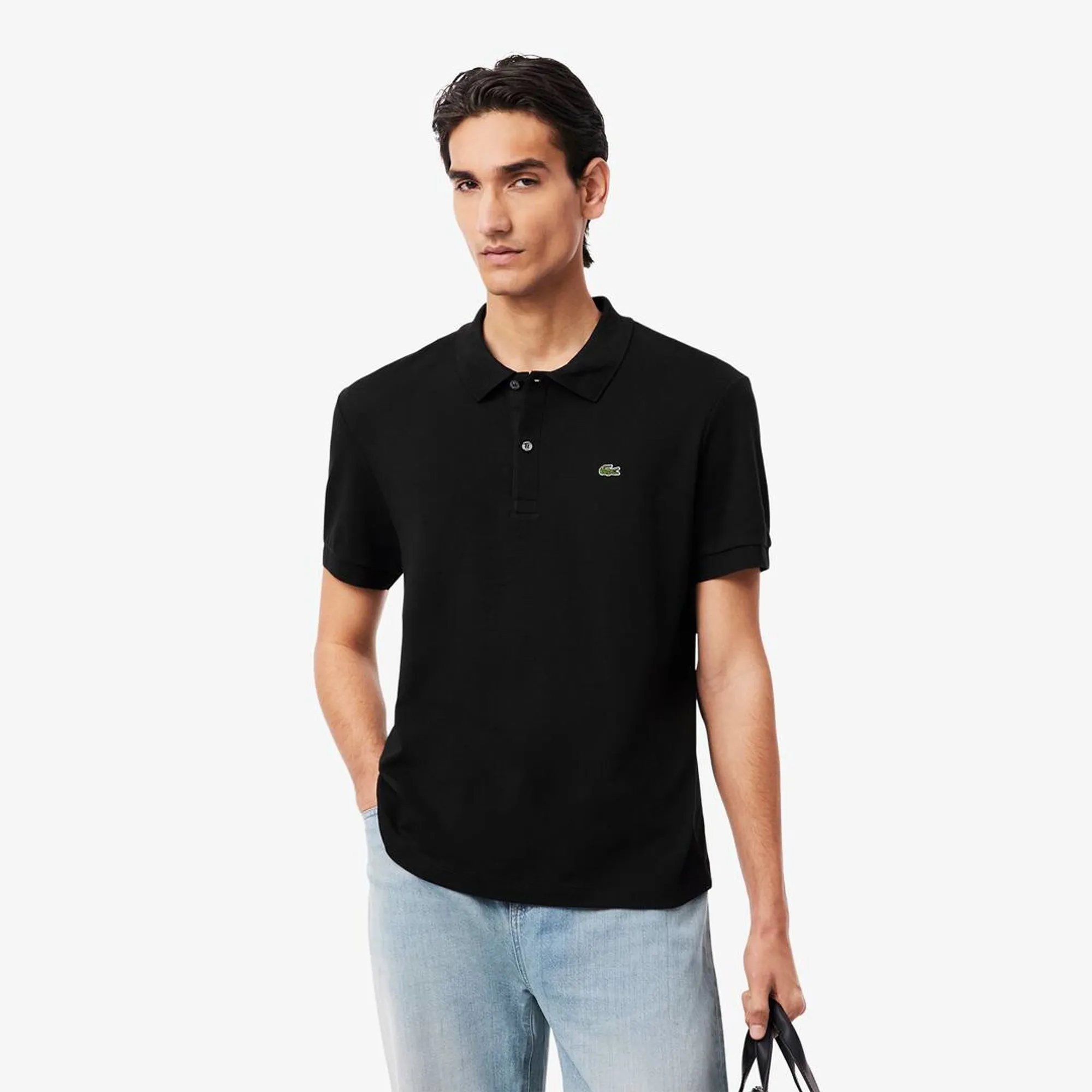 Lacoste Regular Fit Cotton Pima Polo Shirt - Noir
