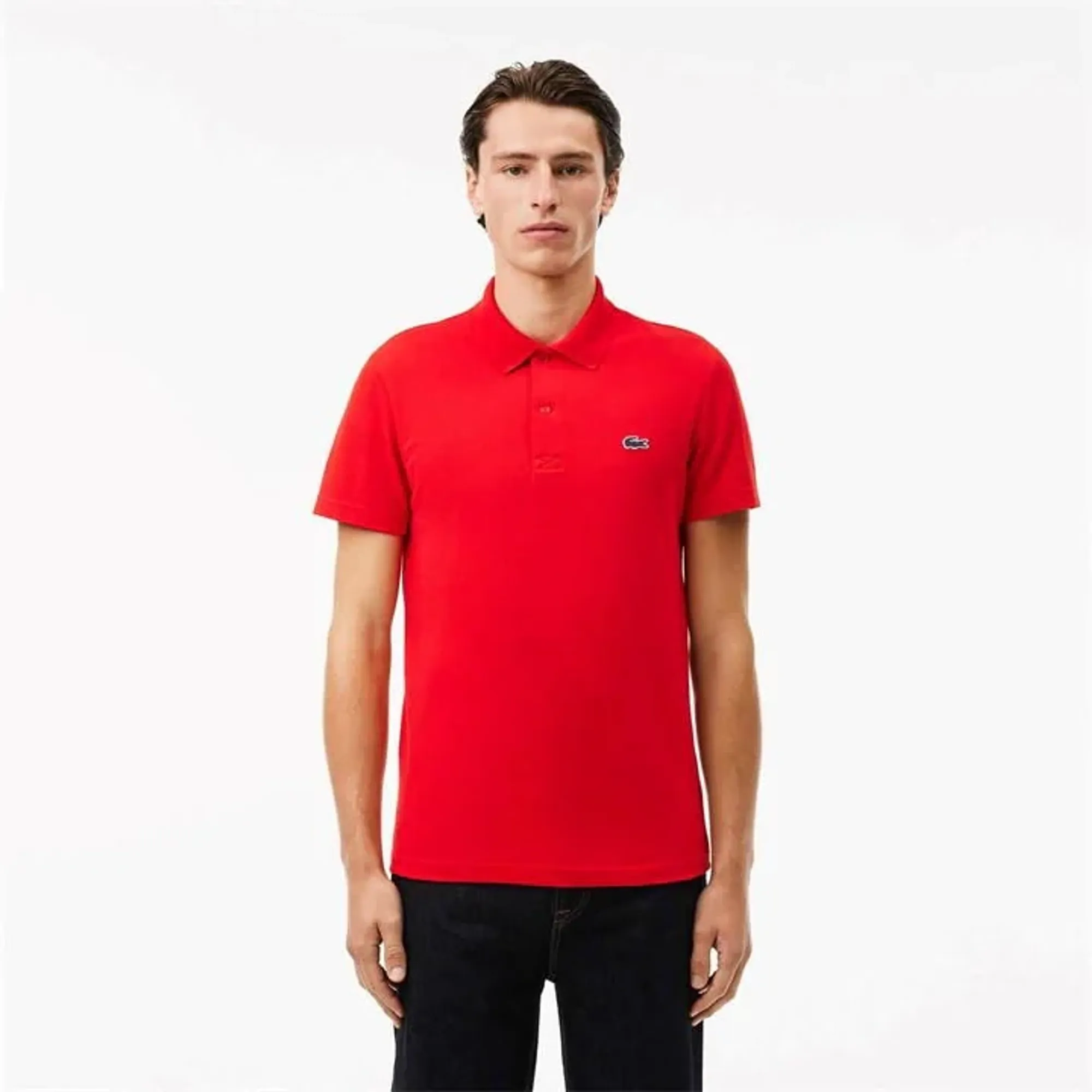 Lacoste Regular Fit Cotton Blend Polo Shirt - Rouge