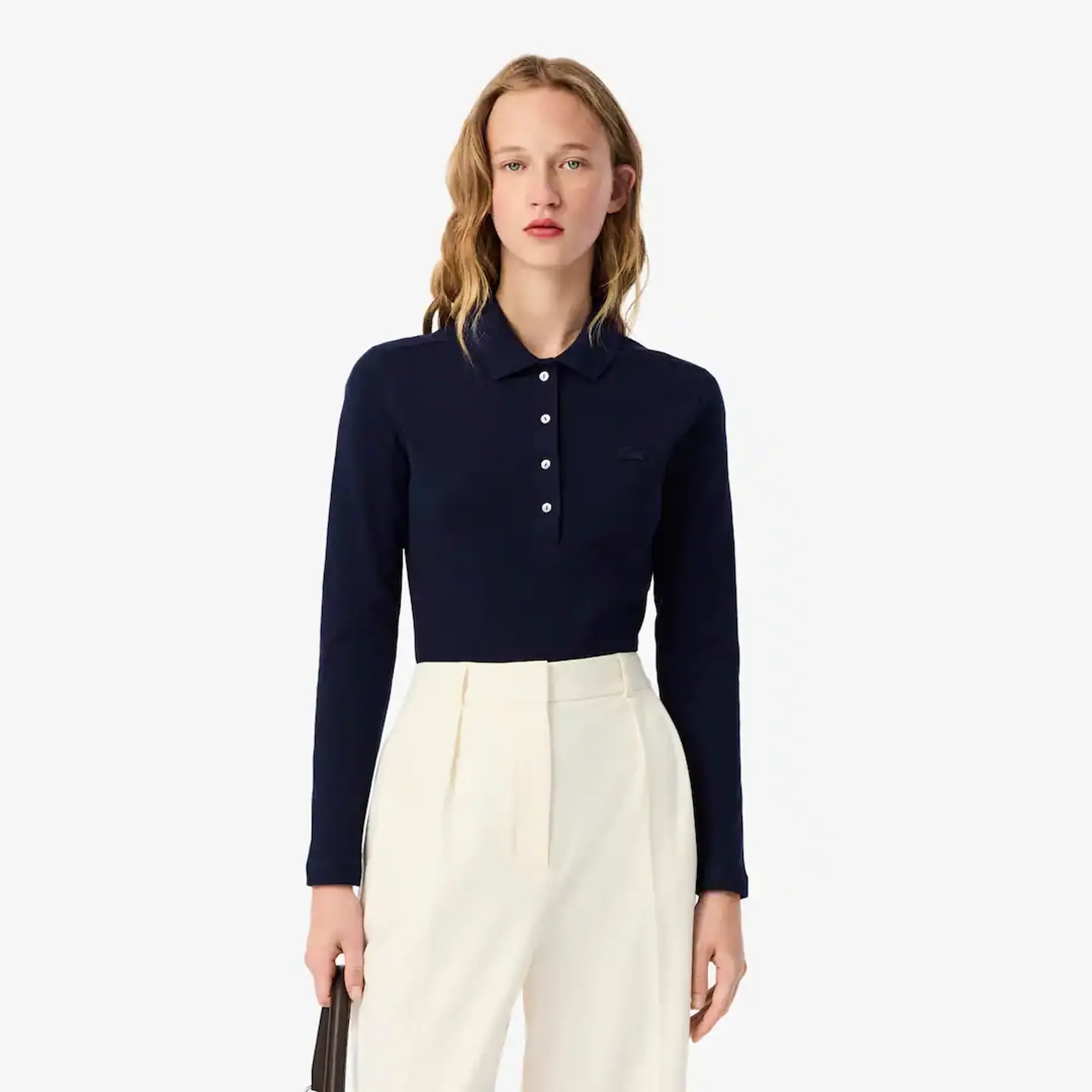 Lacoste Slim Fit L.12.D Stretch Piqué Polo Shirt - Midnight Blue
