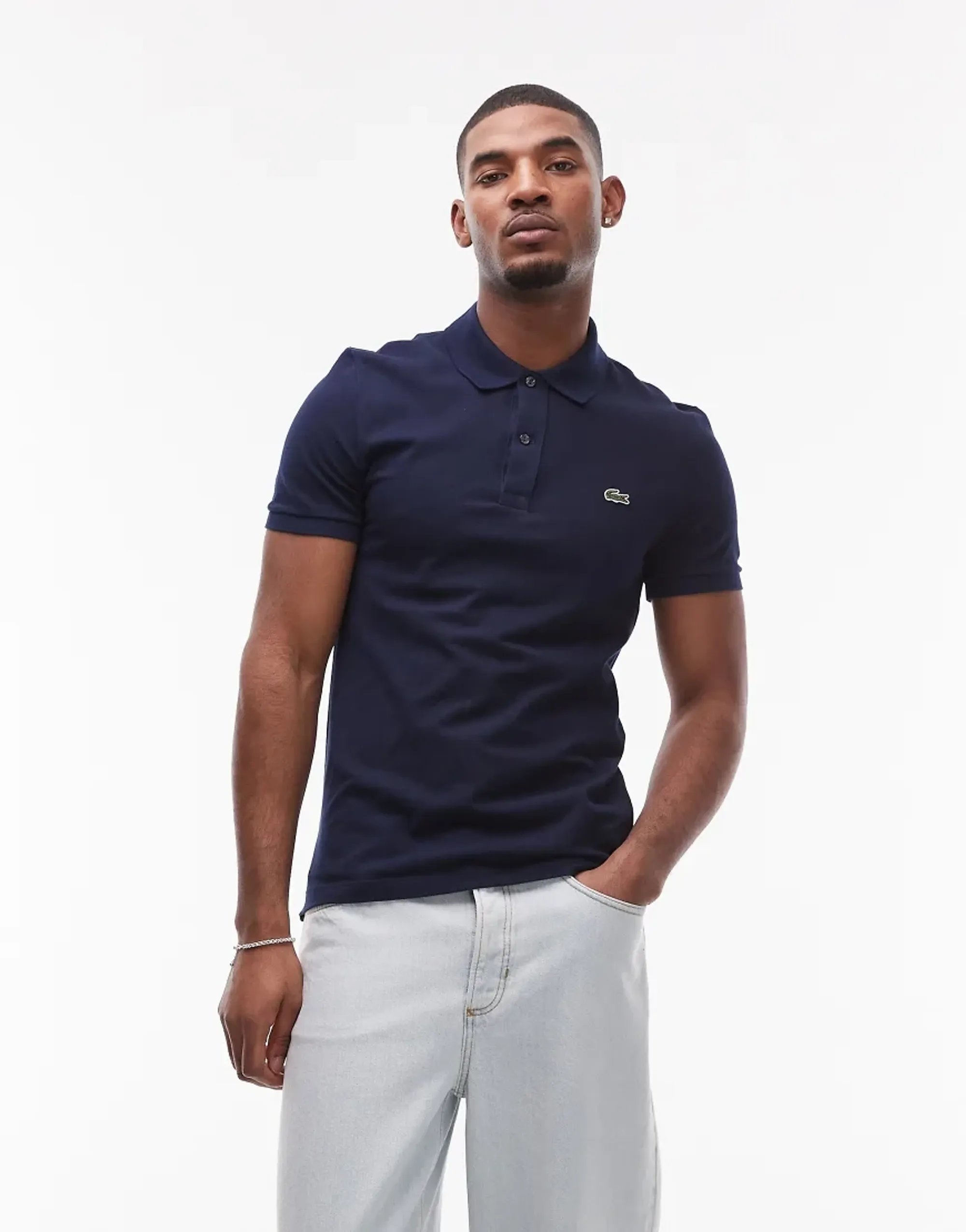 Lacoste Slim Fit L.12.12 Piqué Polo Shirt - Midnight Blue