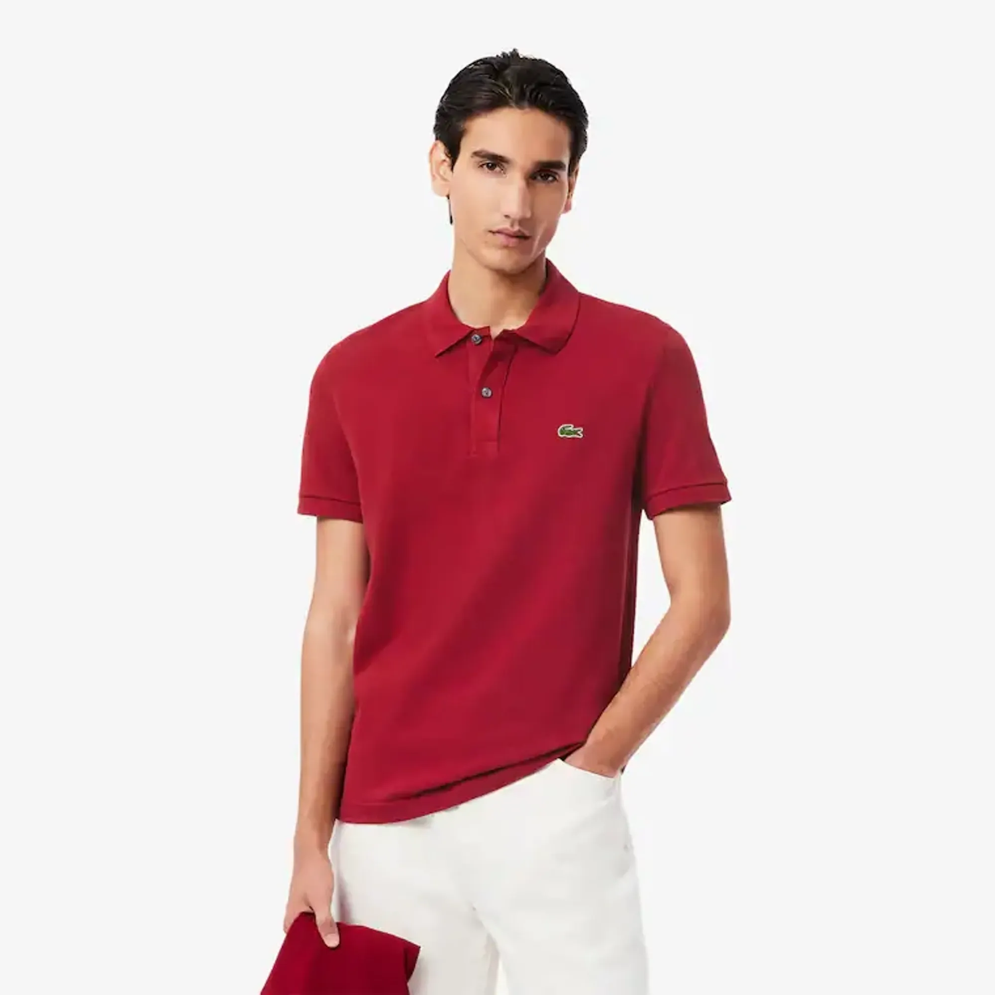 Lacoste Slim Fit L.12.12 Piqué Polo Shirt - Bordeaux