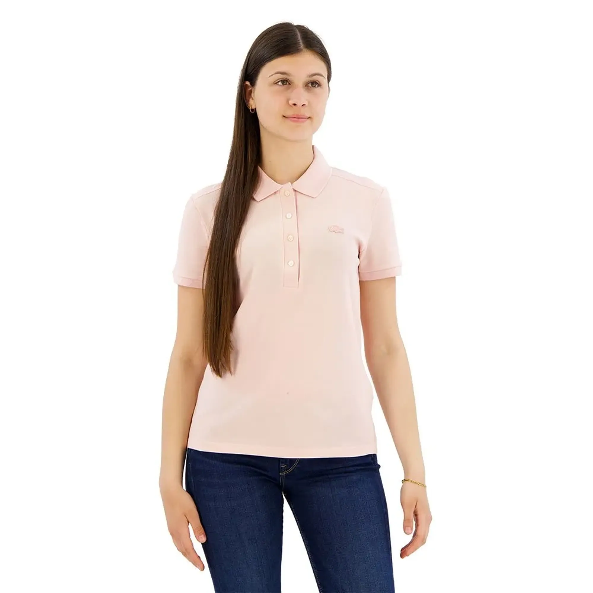 Lacoste L.12.D Slim Fit Stretch Piqué Polo Shirt - Light Pink
