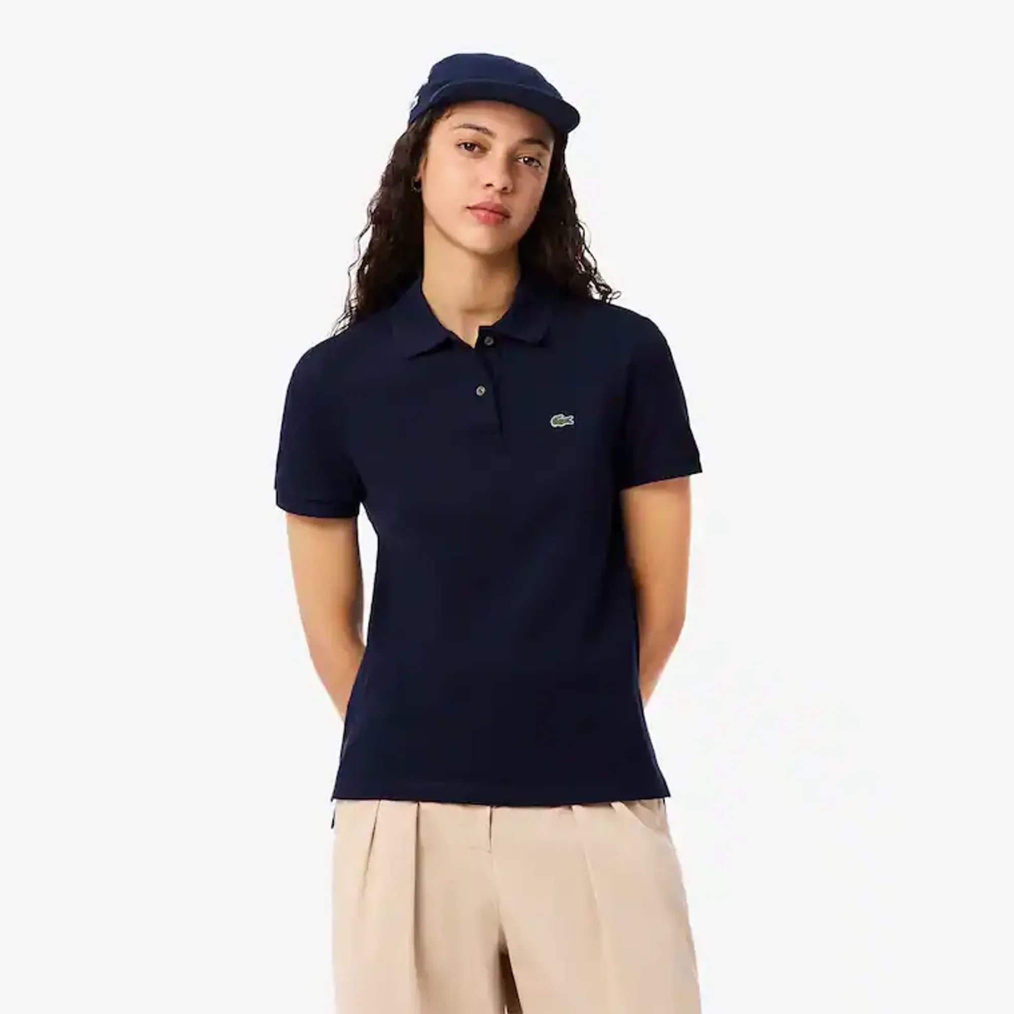 Lacoste Regular Fit Supple Petit Piqué Polo Shirt - Midnight Blue