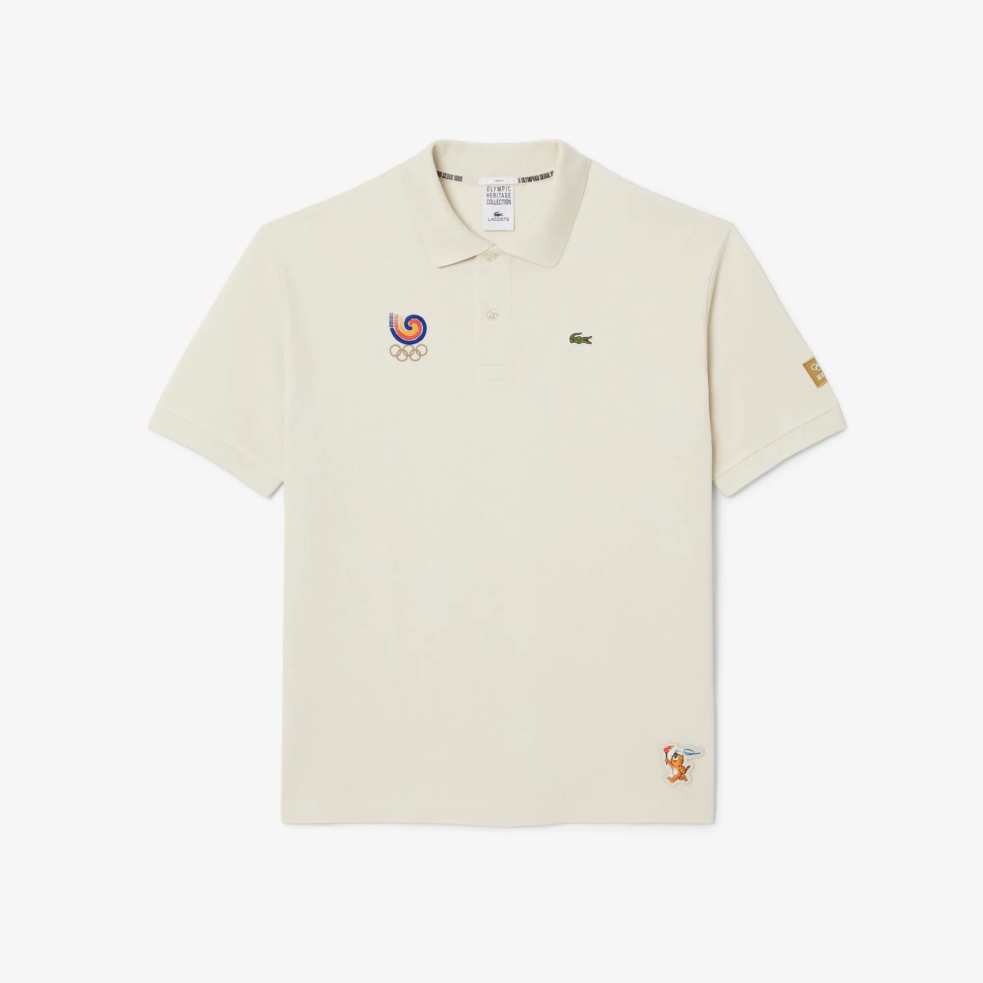 Lacoste Olympic Heritage Seoul 1988 Polo Shirt - Beige