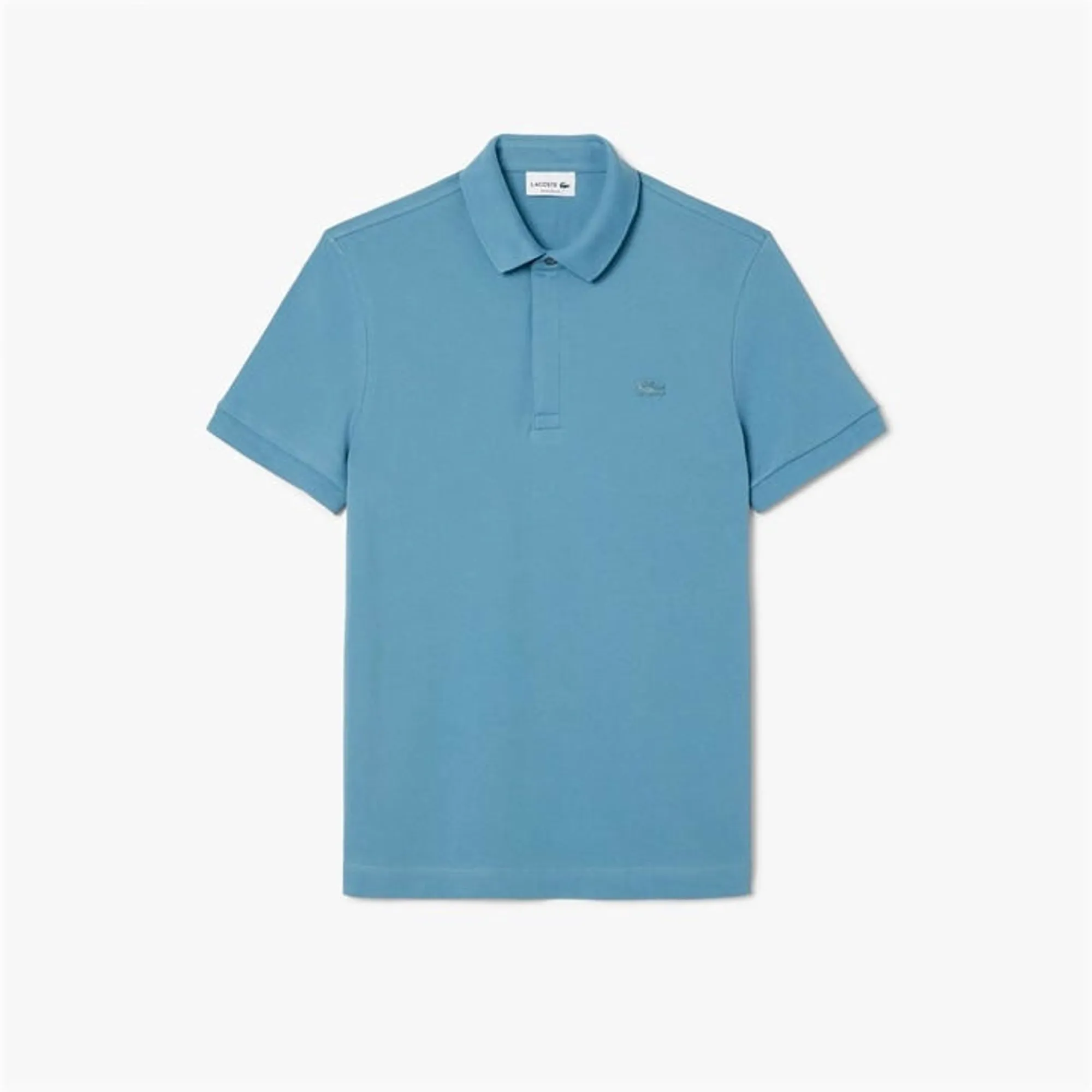 Lacoste Regular Fit Paris Stretch Piqué Polo Shirt - Blue
