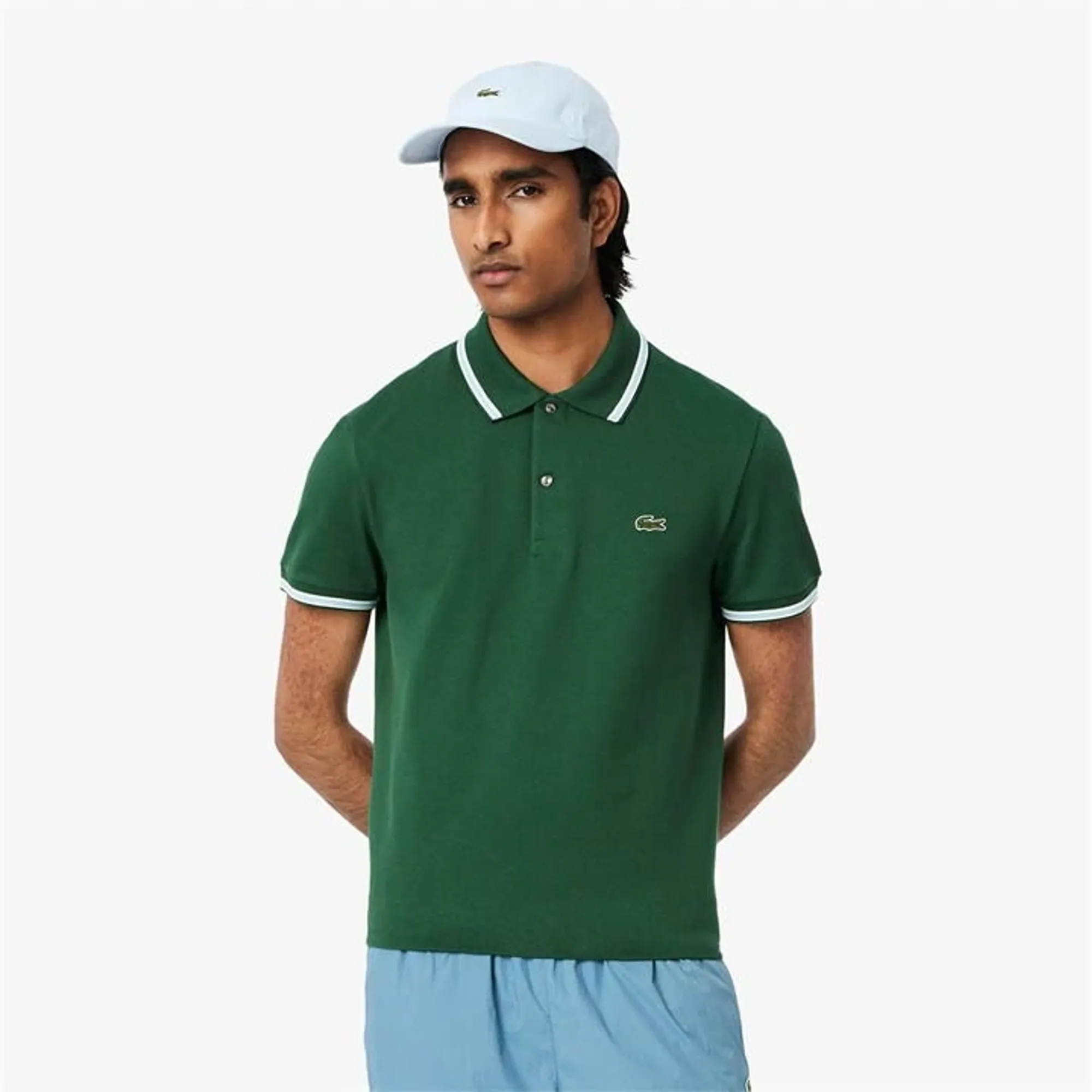 Lacoste Regular Fit Trim Accent L.12.12 Polo Shirt - Pine Green
