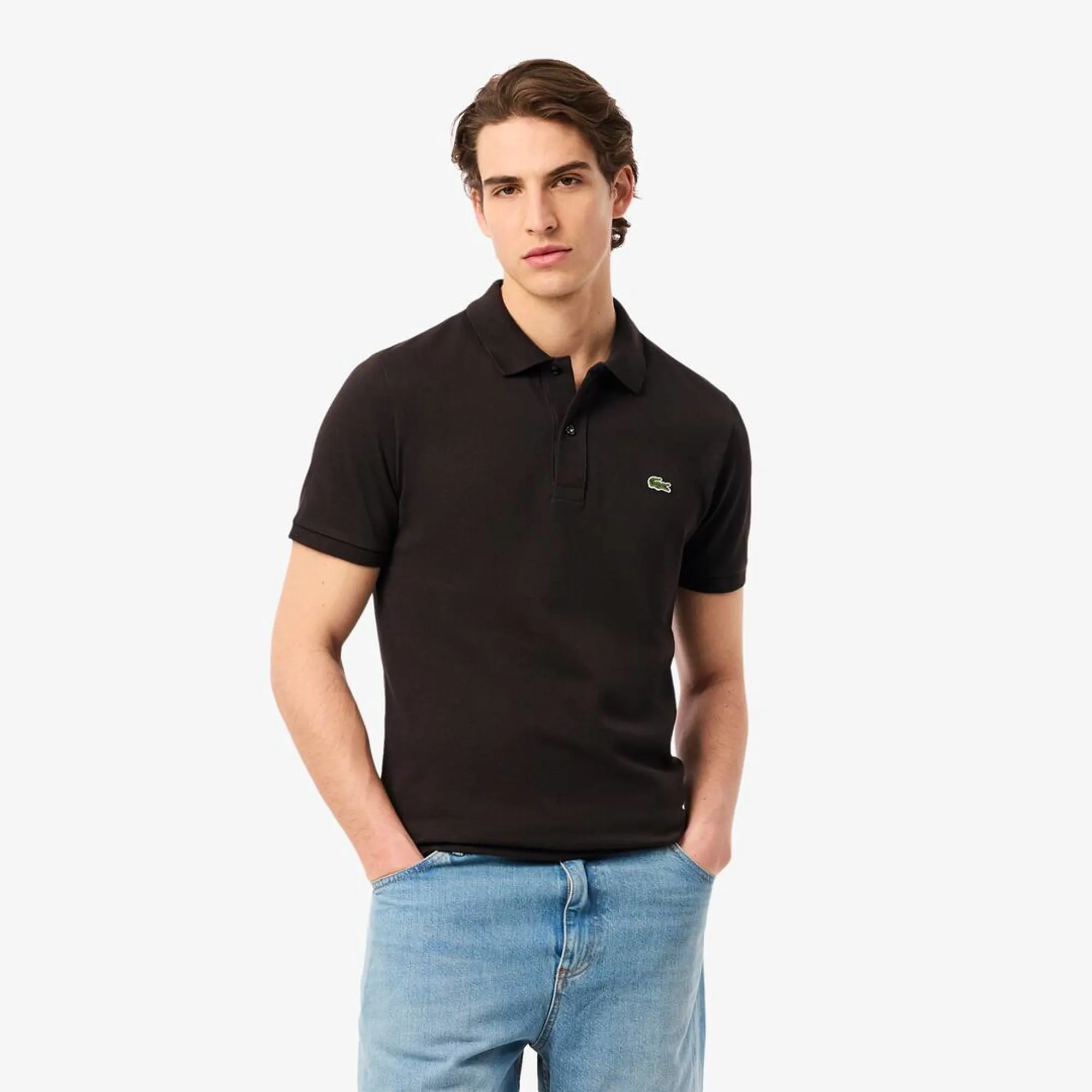 Lacoste Slim Fit L.12.12 Piqué Polo Shirt - Brown