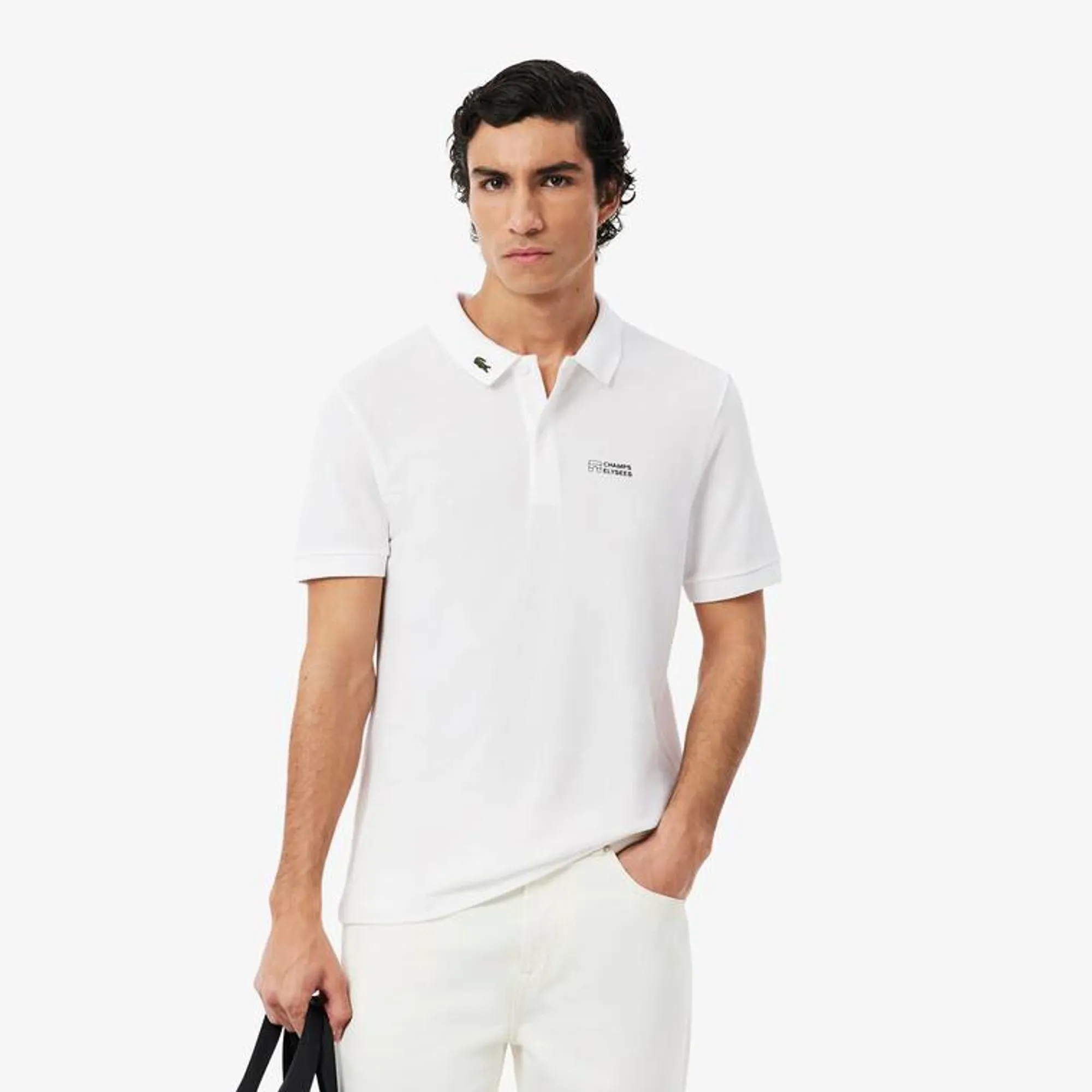 Lacoste Regular Fit L.12.12 Champs-Élysées Edition Polo Shirt - White