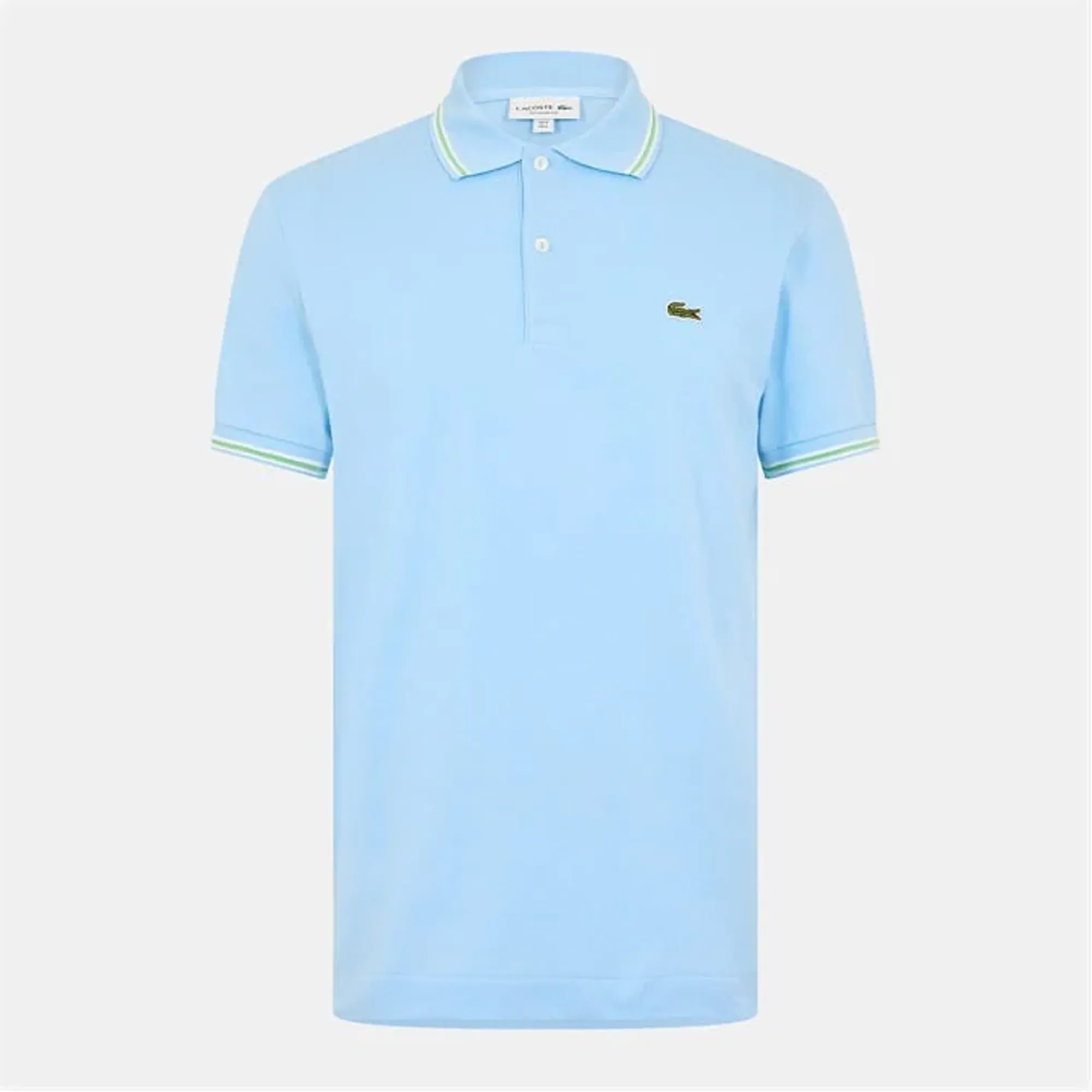 Lacoste Regular Fit Trim Accent L.12.12 Polo Shirt - Pale Blue
