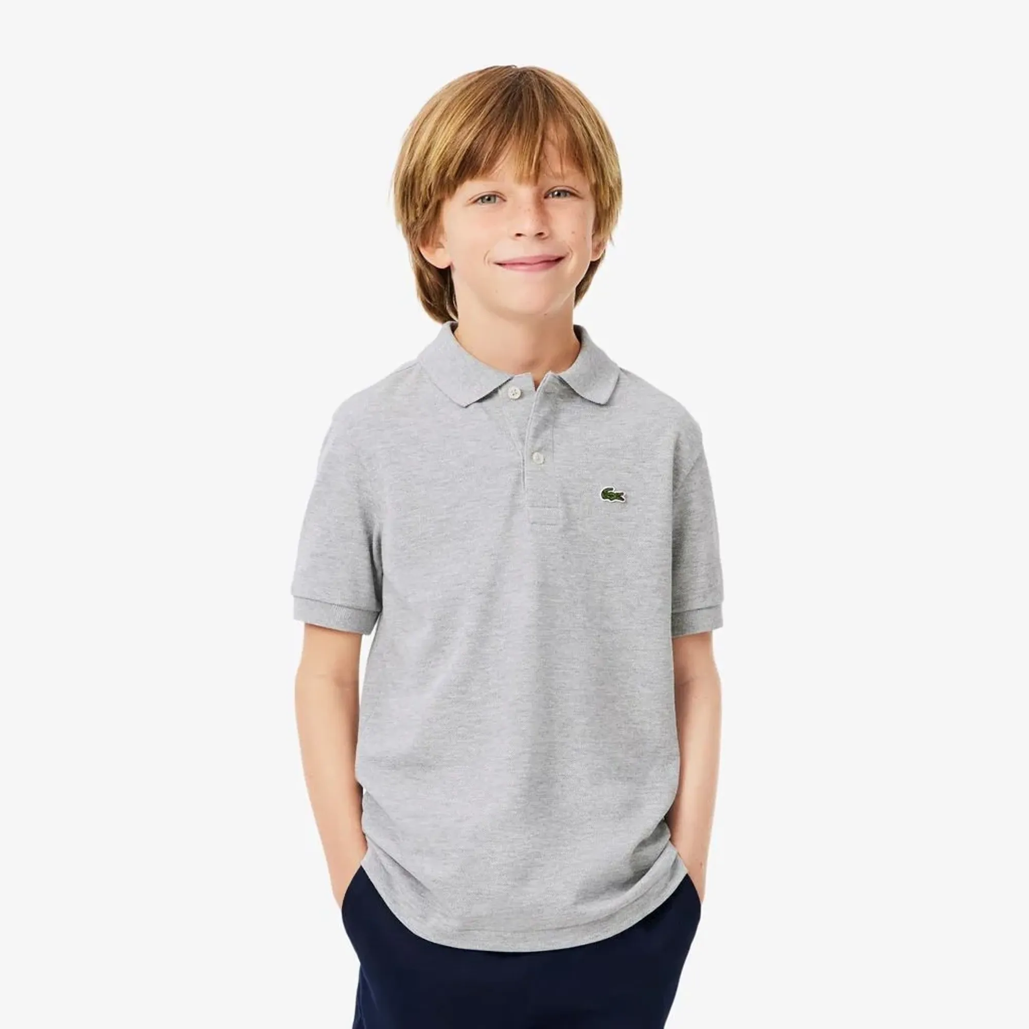 Lacoste Petit Piqué Polo Shirt - Light Heathered Grey