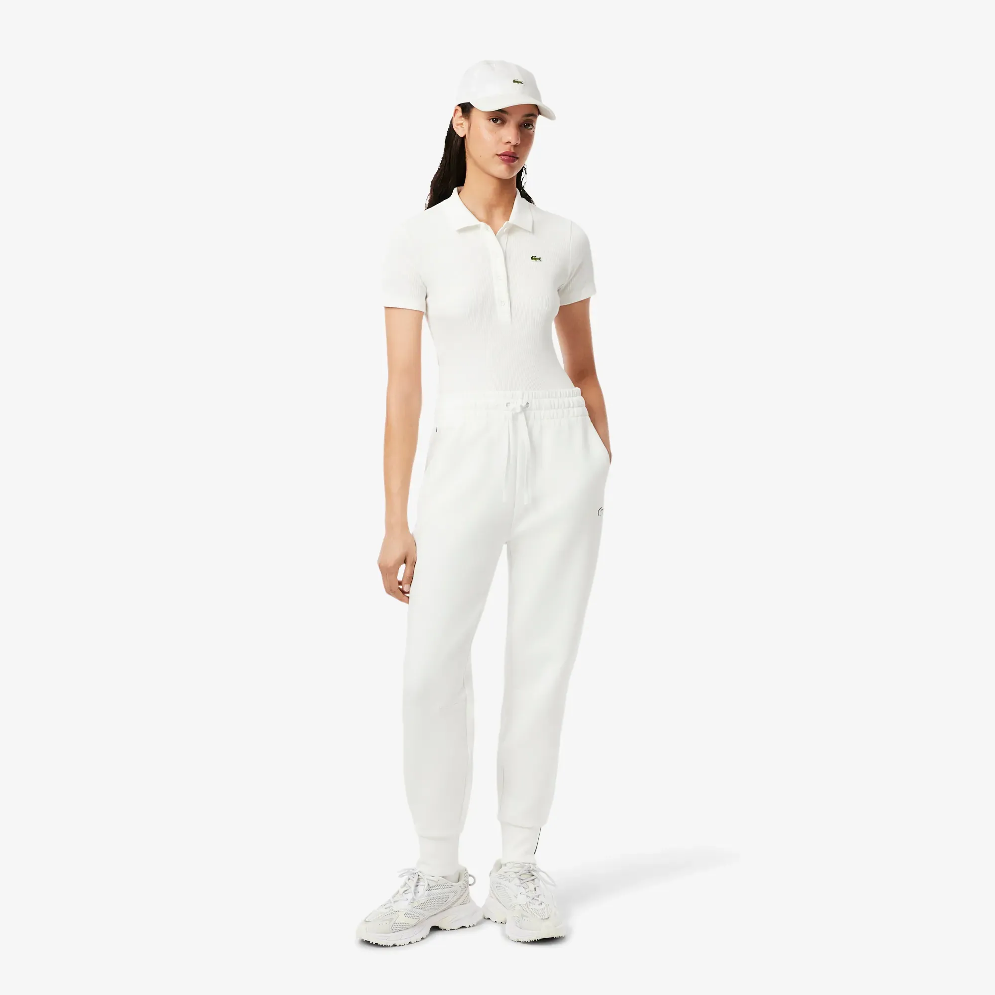 Lacoste Cotton Sweatpants - White