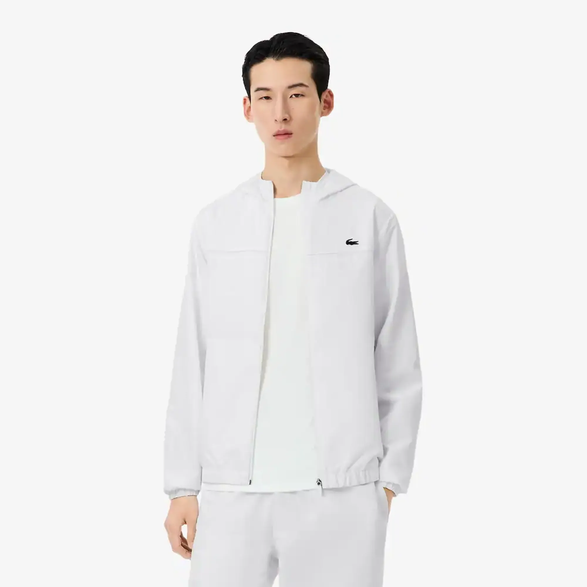 Lacoste Water-Repellent Sport Track Jacket - White