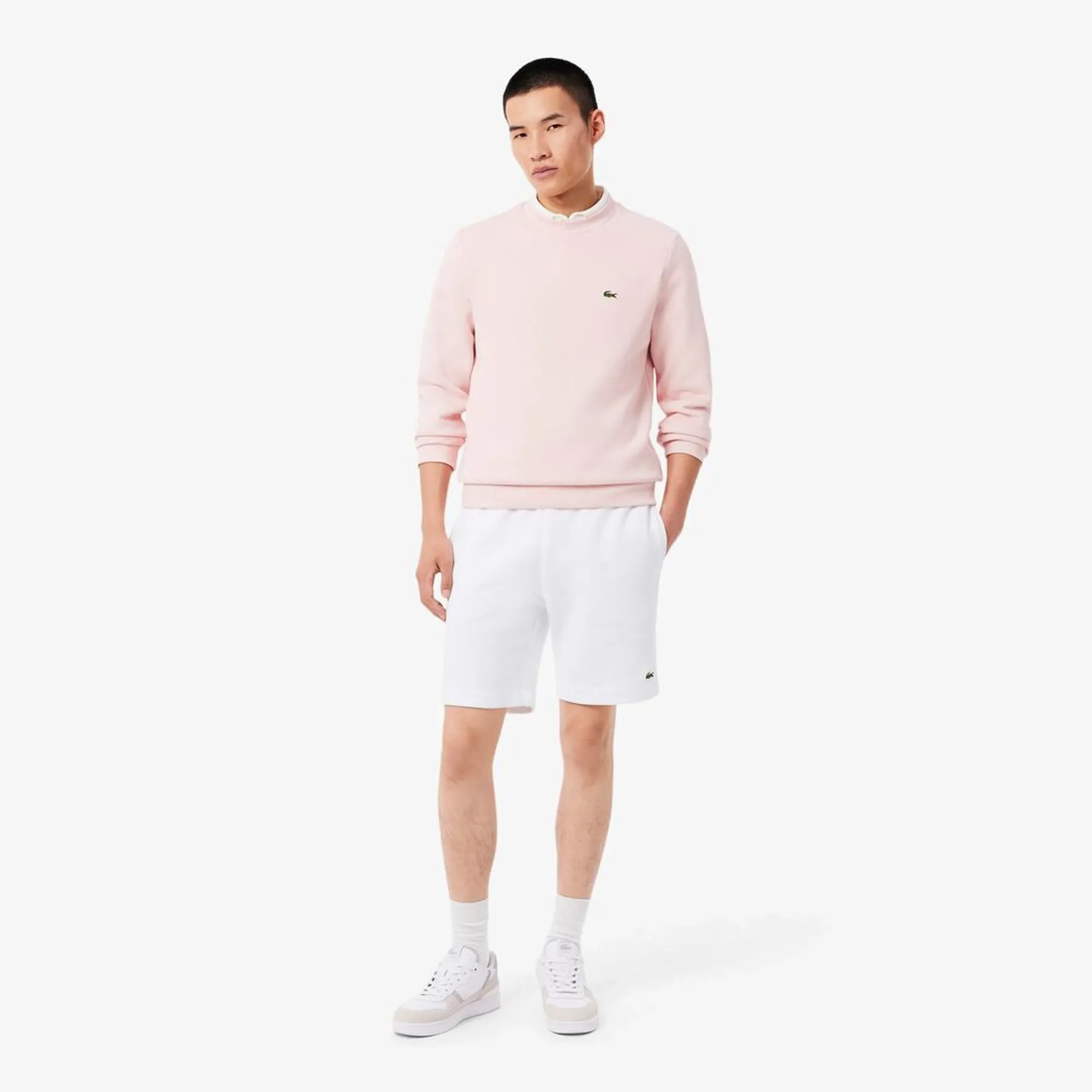 Lacoste Regular Fit Fleece Shorts - White