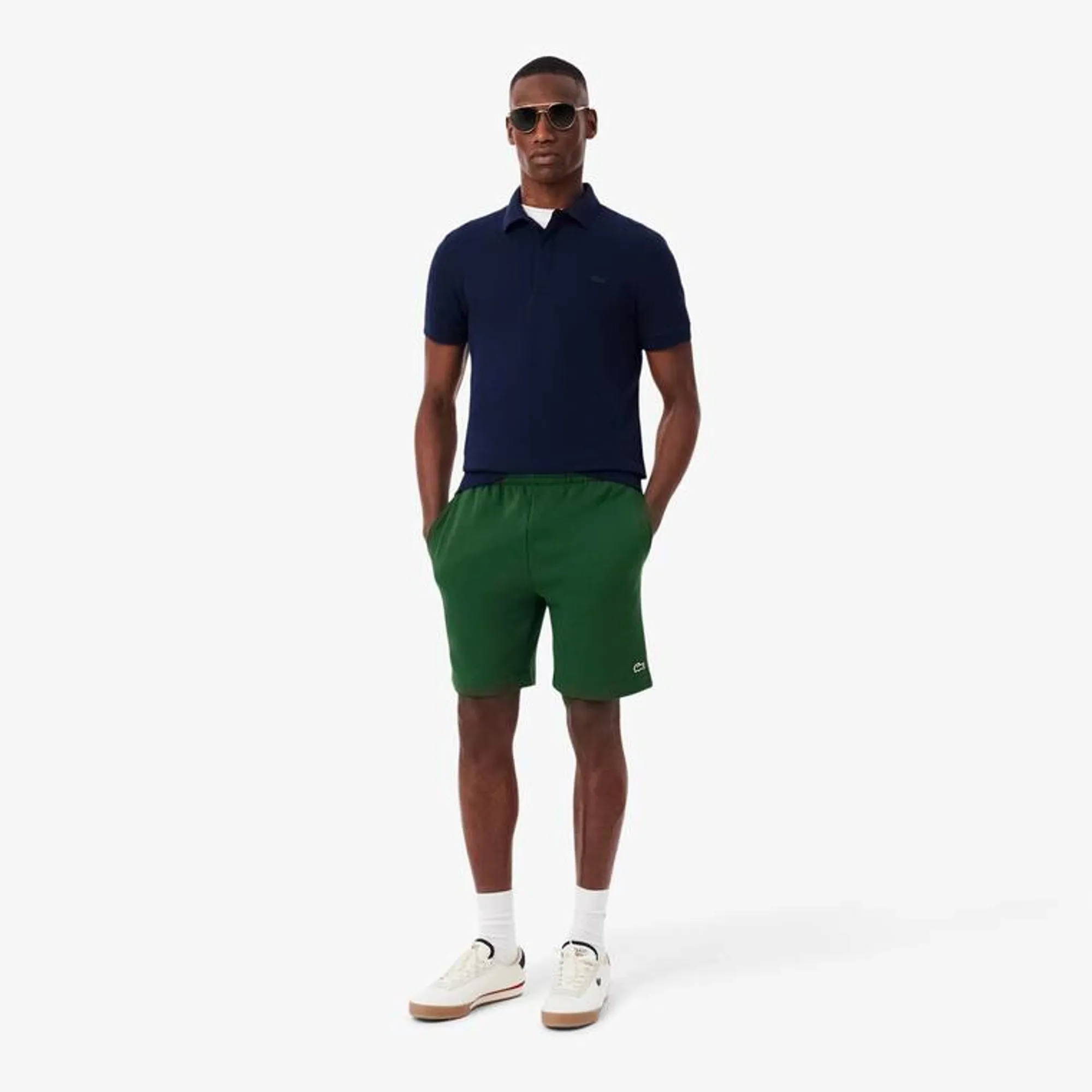 Lacoste Regular Fit Fleece Shorts - Pine Green