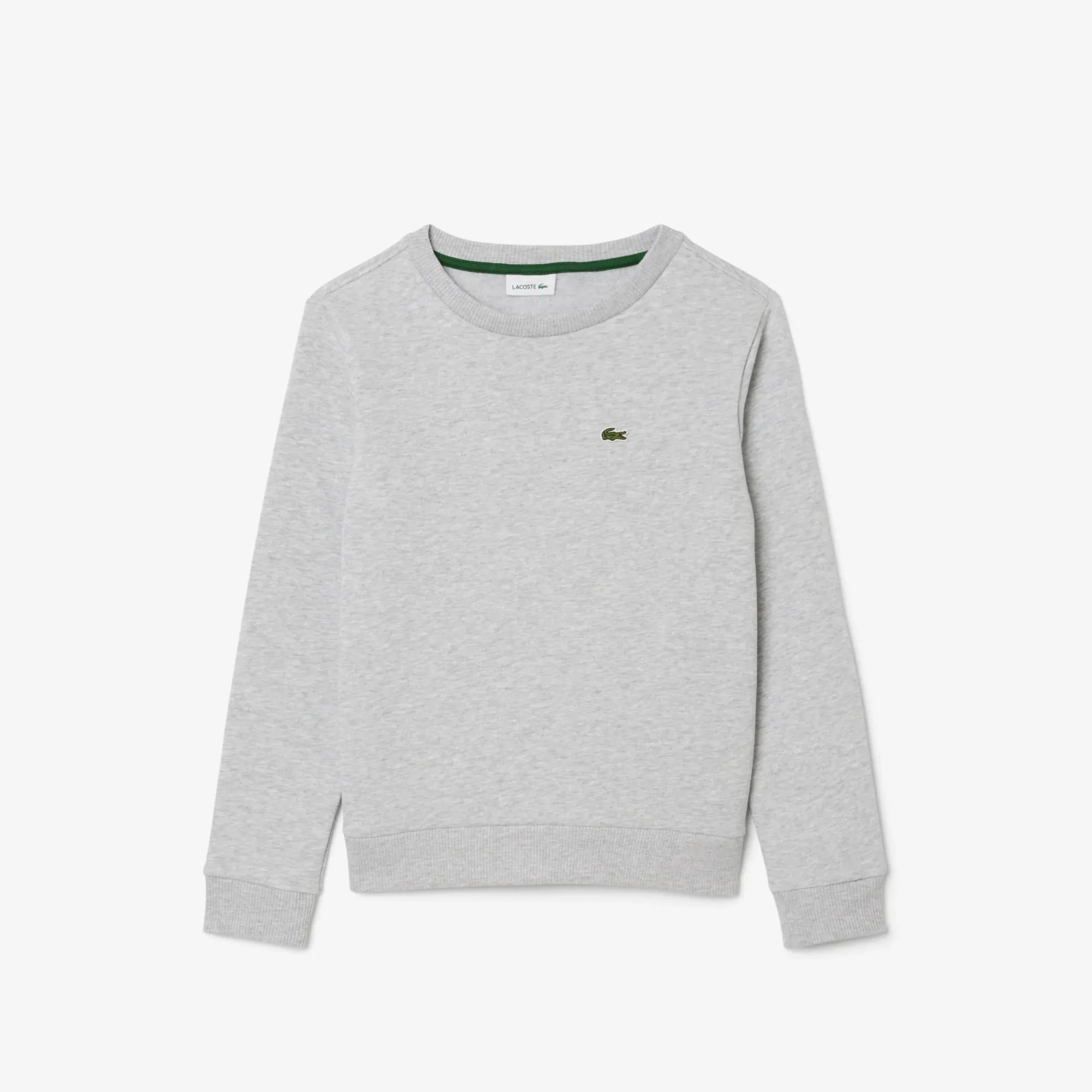 Lacoste Unisex Fleece Crew Neck Sweatshirt - Light Heathered Grey