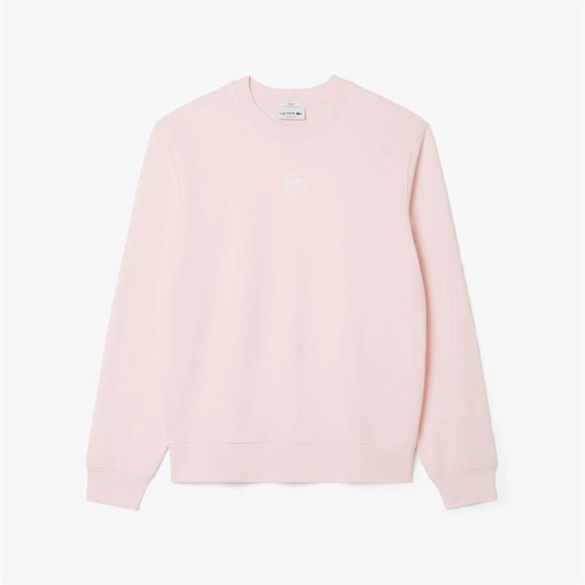 Lacoste Printed Fleece Sweatshirt - Light Pink