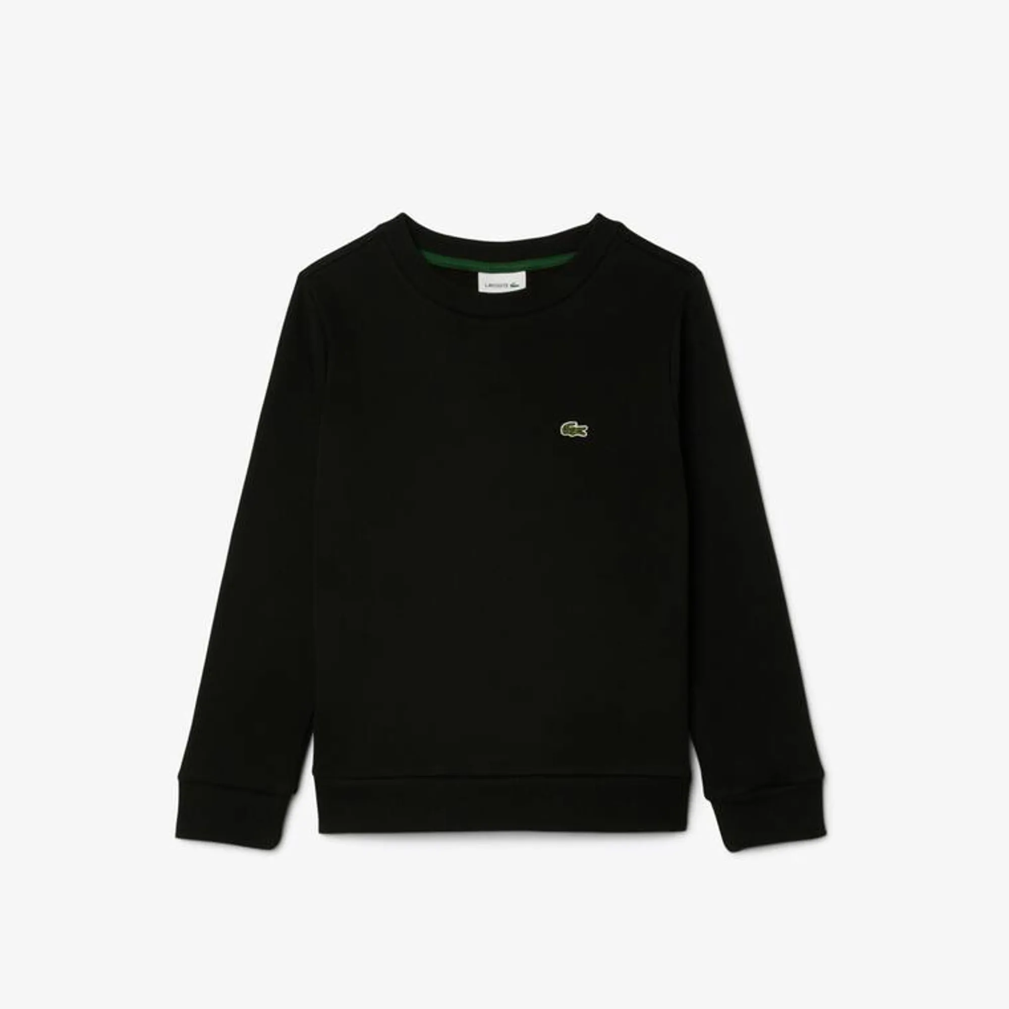 Lacoste Unisex Fleece Crew Neck Sweatshirt - Noir
