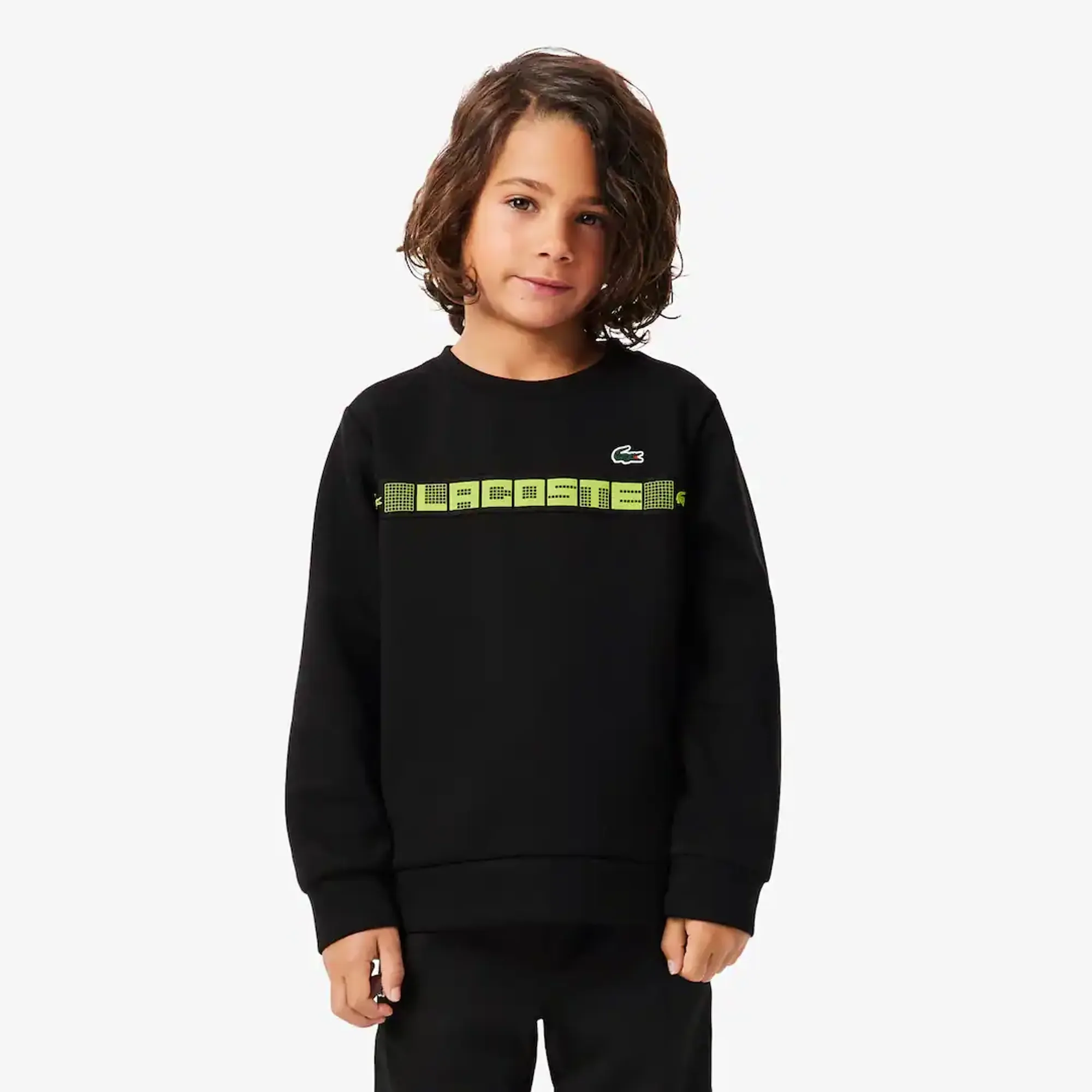 Lacoste Contrast Stripe Sport Sweatshirt - Noir