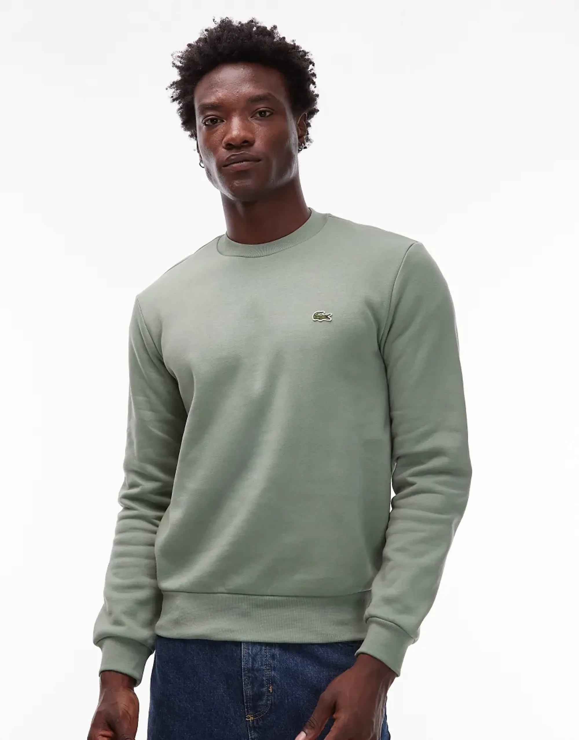 Lacoste Fleece Crew Neck Sweatshirt - Green