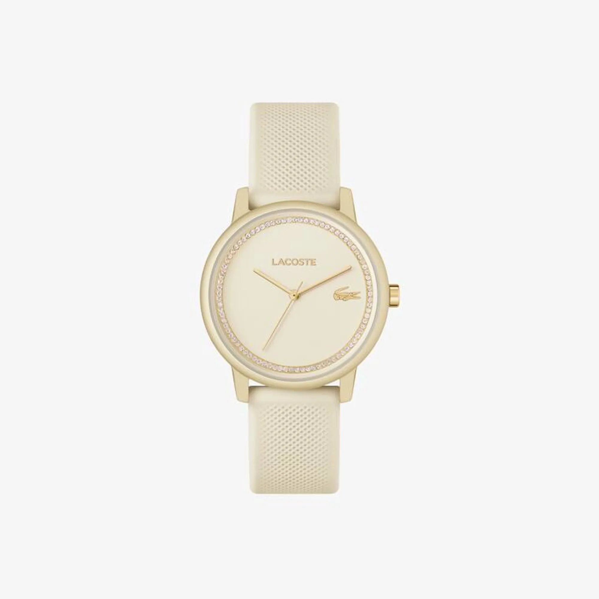 Lacoste.12.12 Go 3 Hands Watch Champagne Silicone - Colour