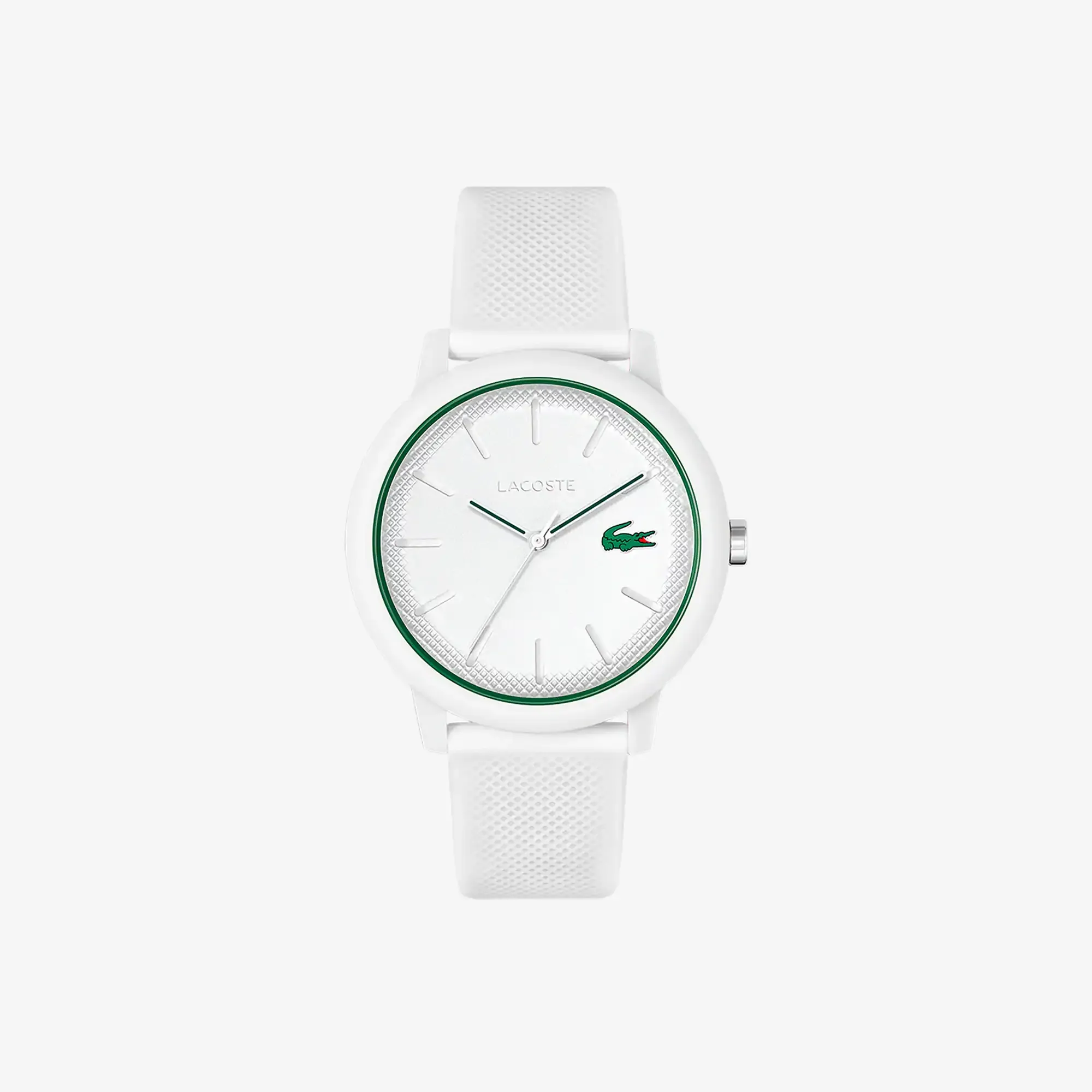 Men’s Lacoste.12.12 White Silicone Strap Watch - Colour