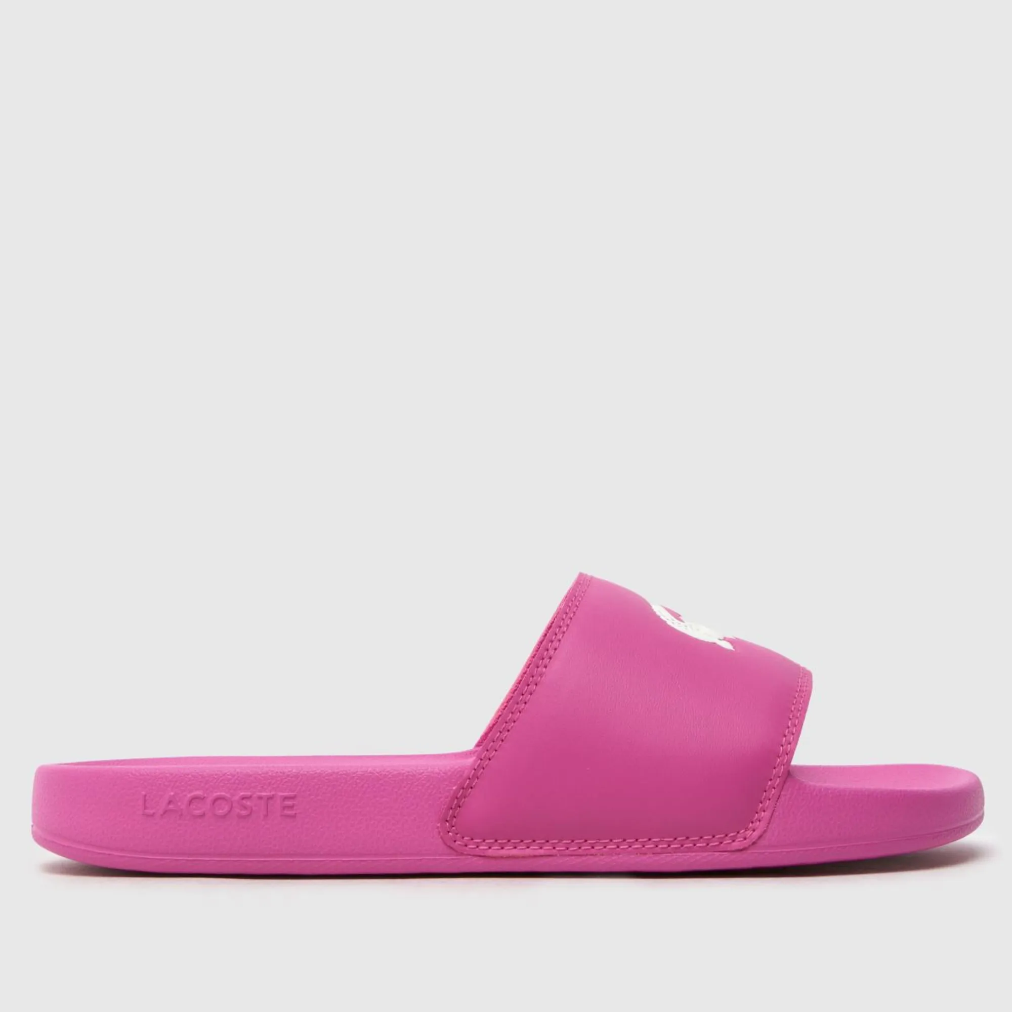 Lacoste Women's Serve Slide 0.0 - Pink & White