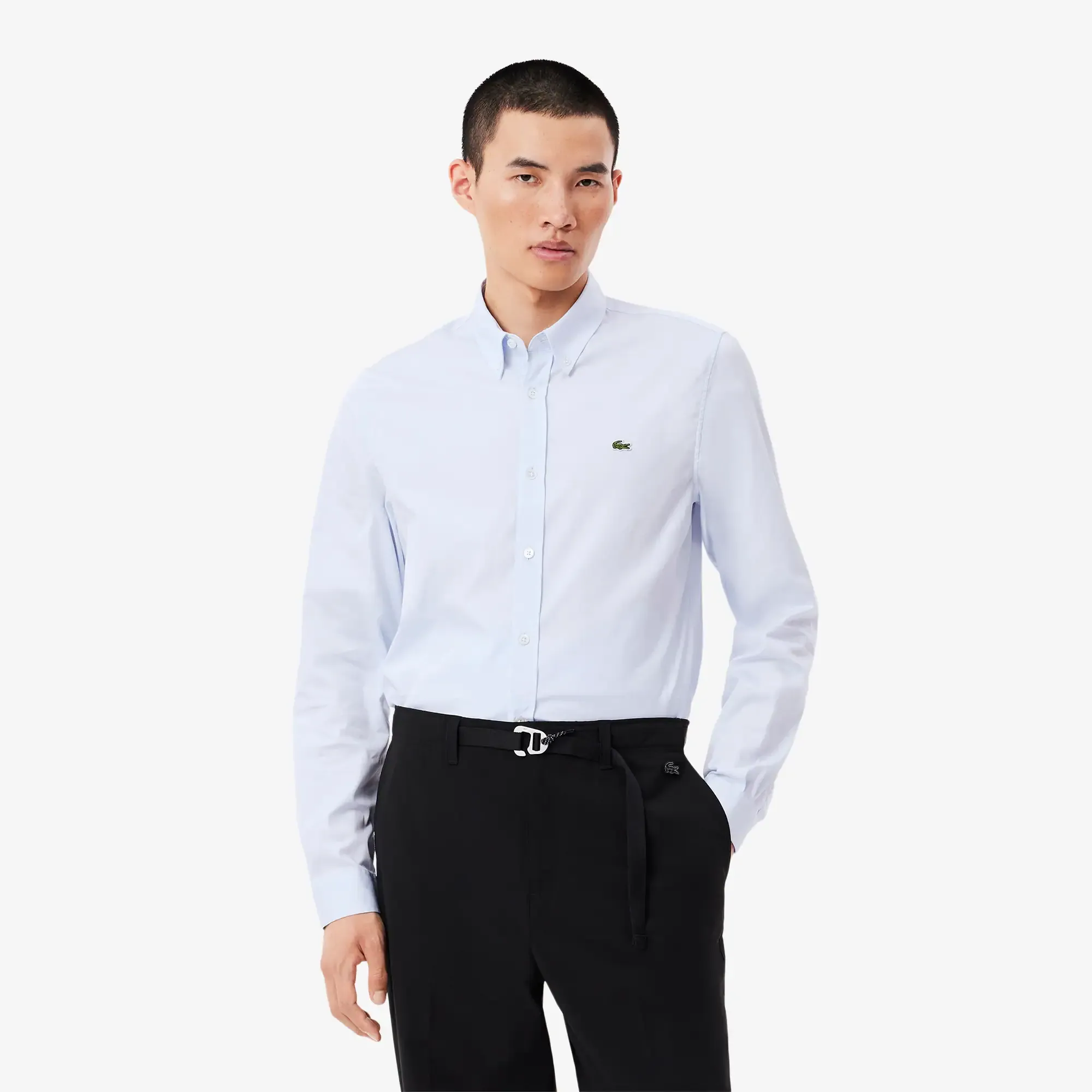 Lacoste Slim Fit Cotton Shirt - Pale Blue